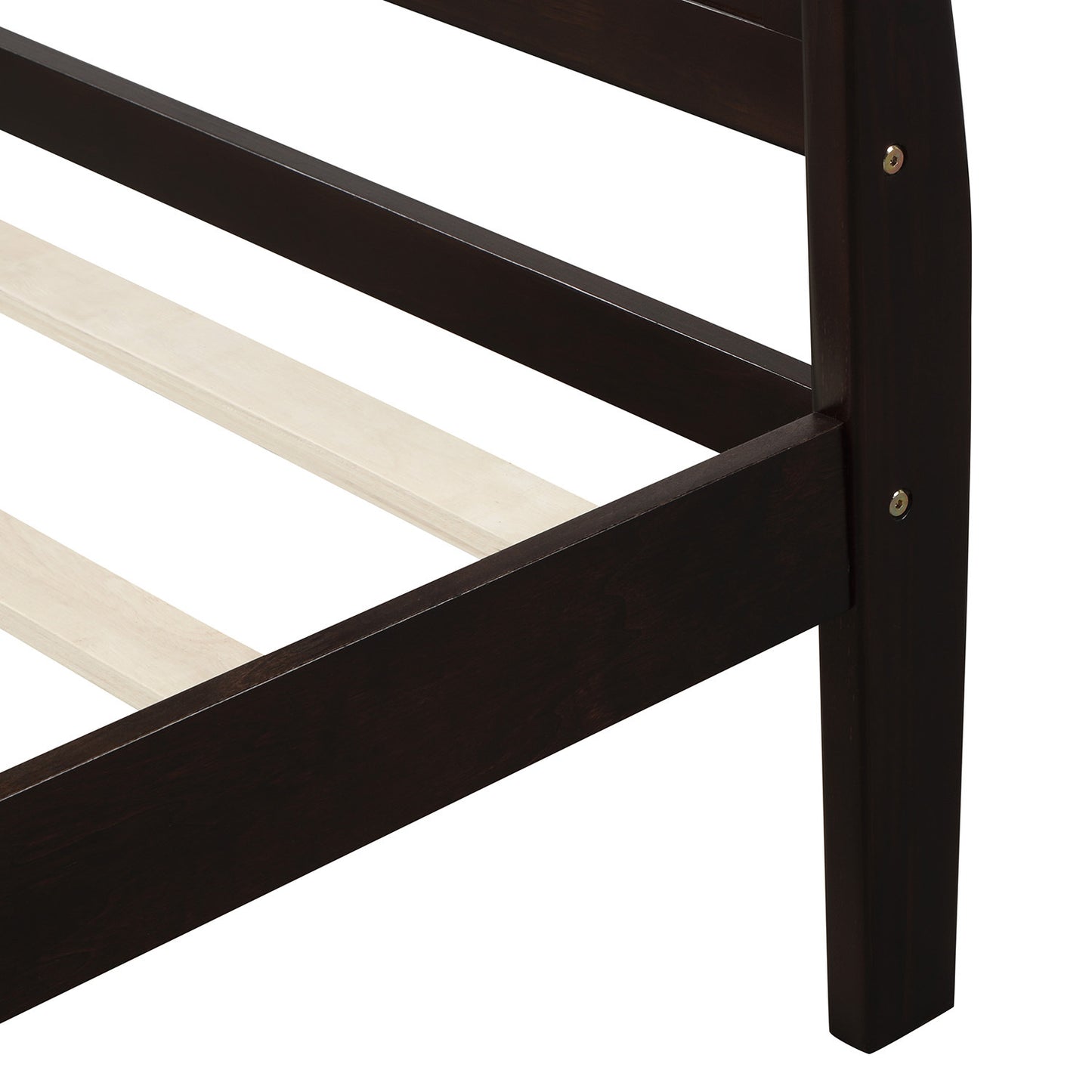 Urban Fusion Twin Size Wood Platform Bed - Espresso