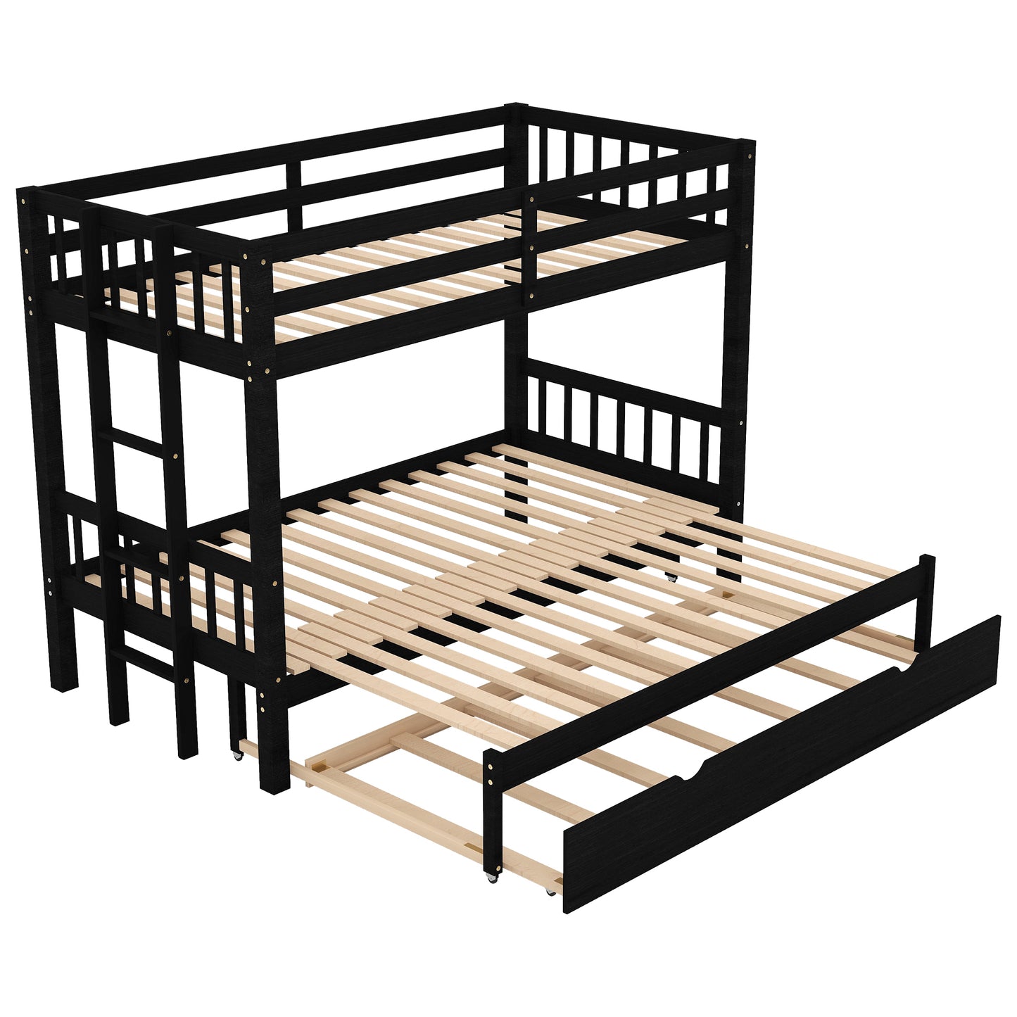 Espresso Dream Twin Trundle Bunk Bed