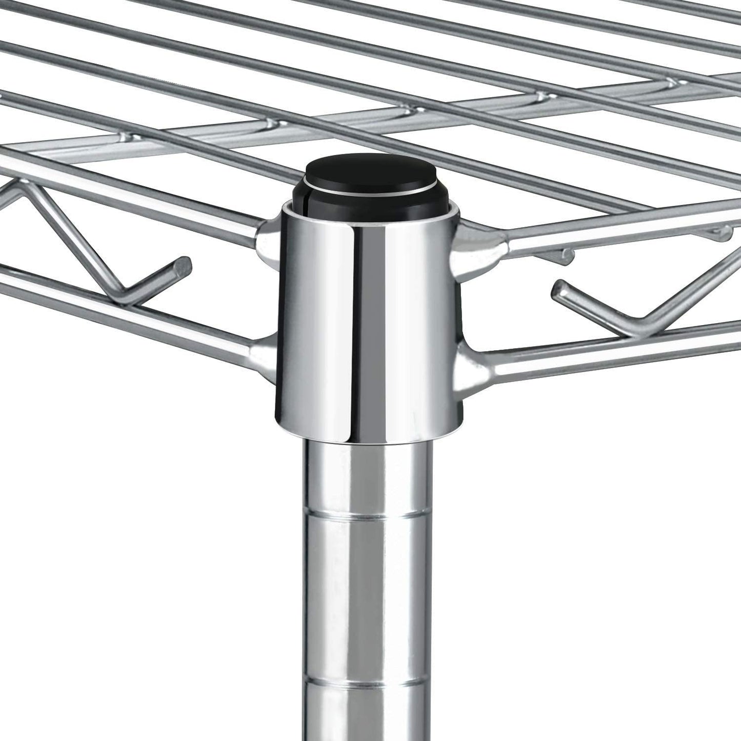 Simple Deluxe III 3-Tier With Wheels- Silver