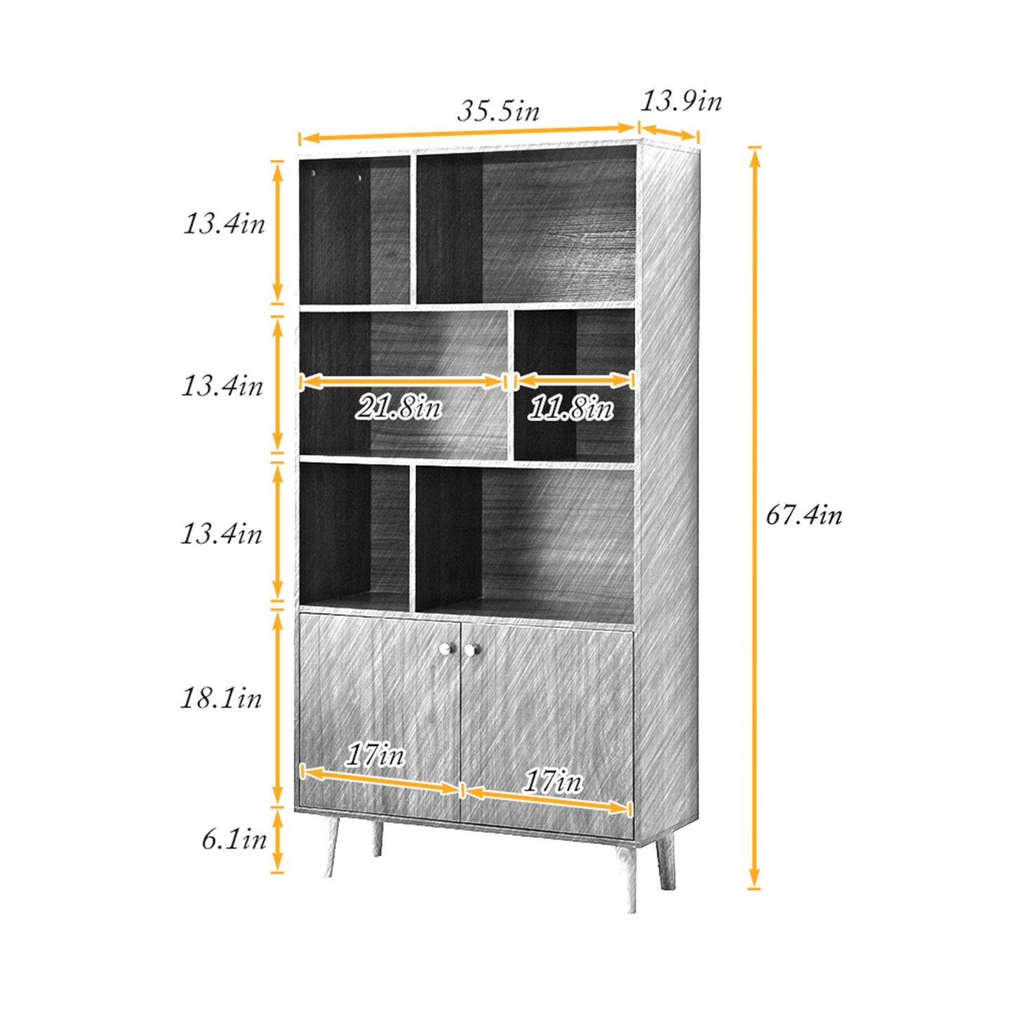 Bookcase - Coffee