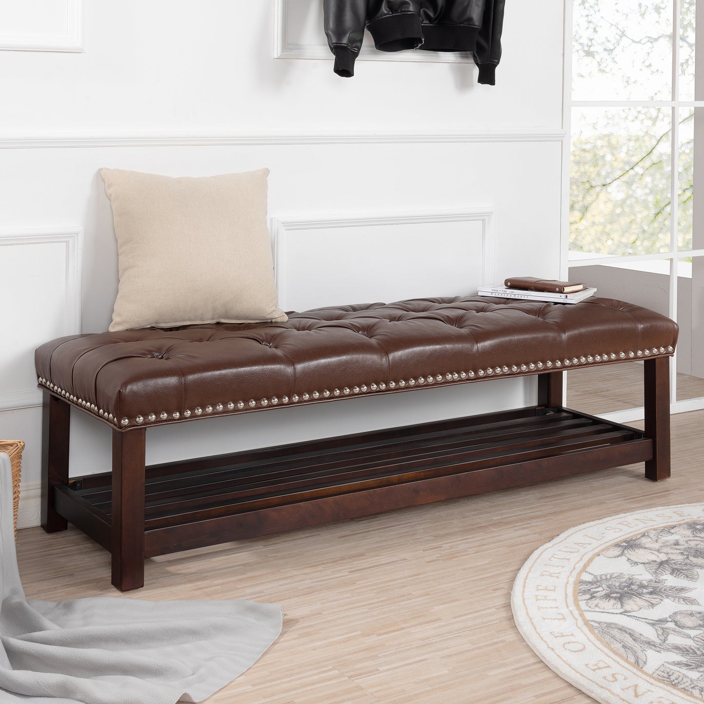 Woodland Retreat Bench - Dark Brown