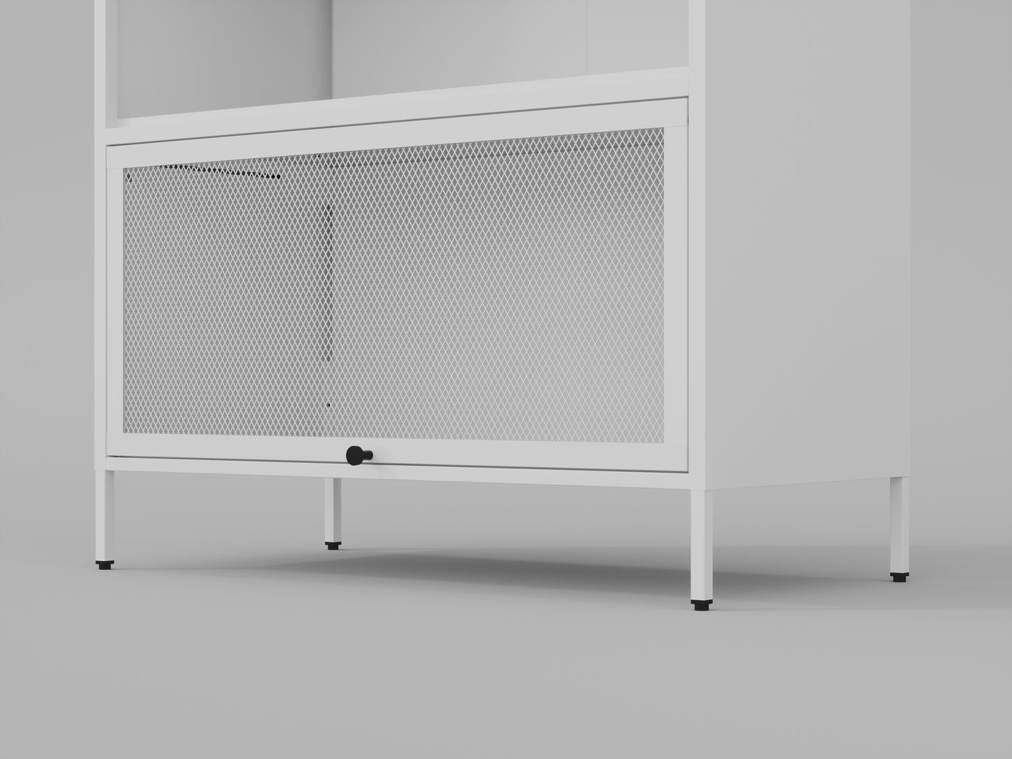 3-Tier Buffet Cabinet  - White