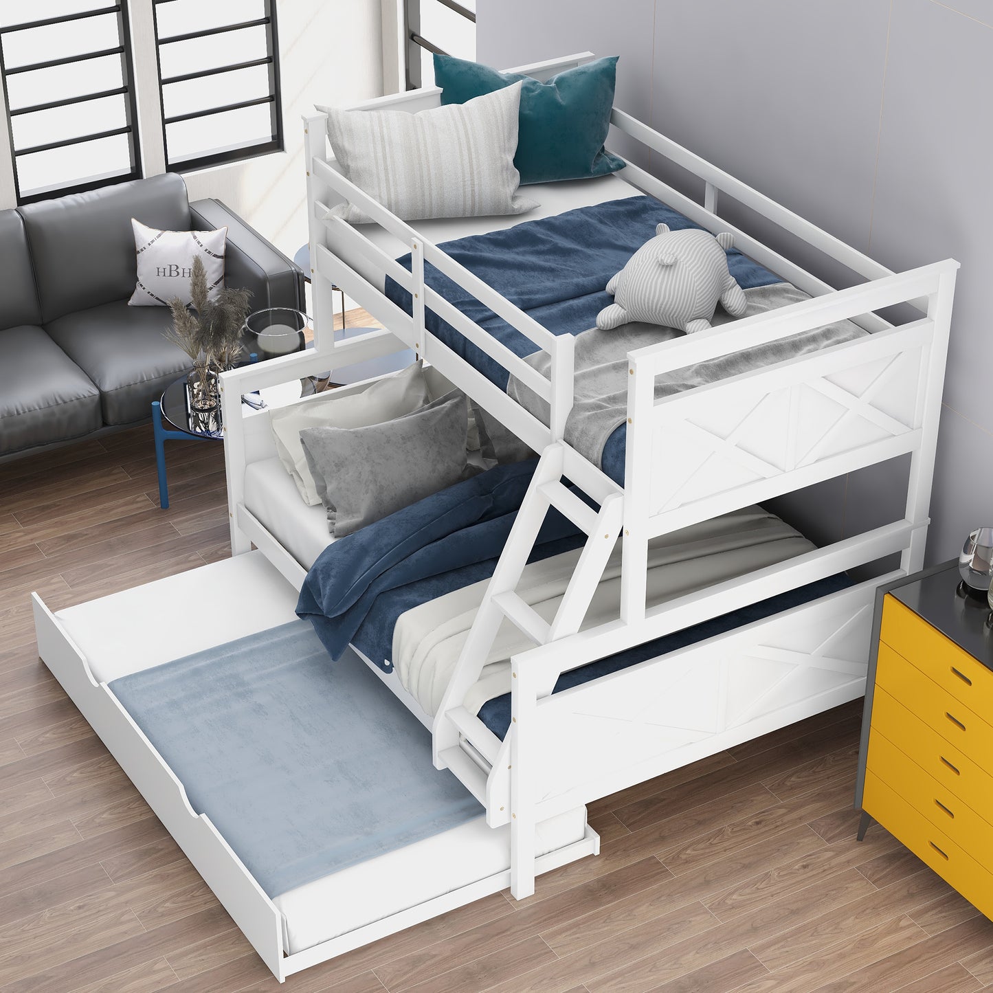 Dreamscape Twin Trundle Bunk Bed