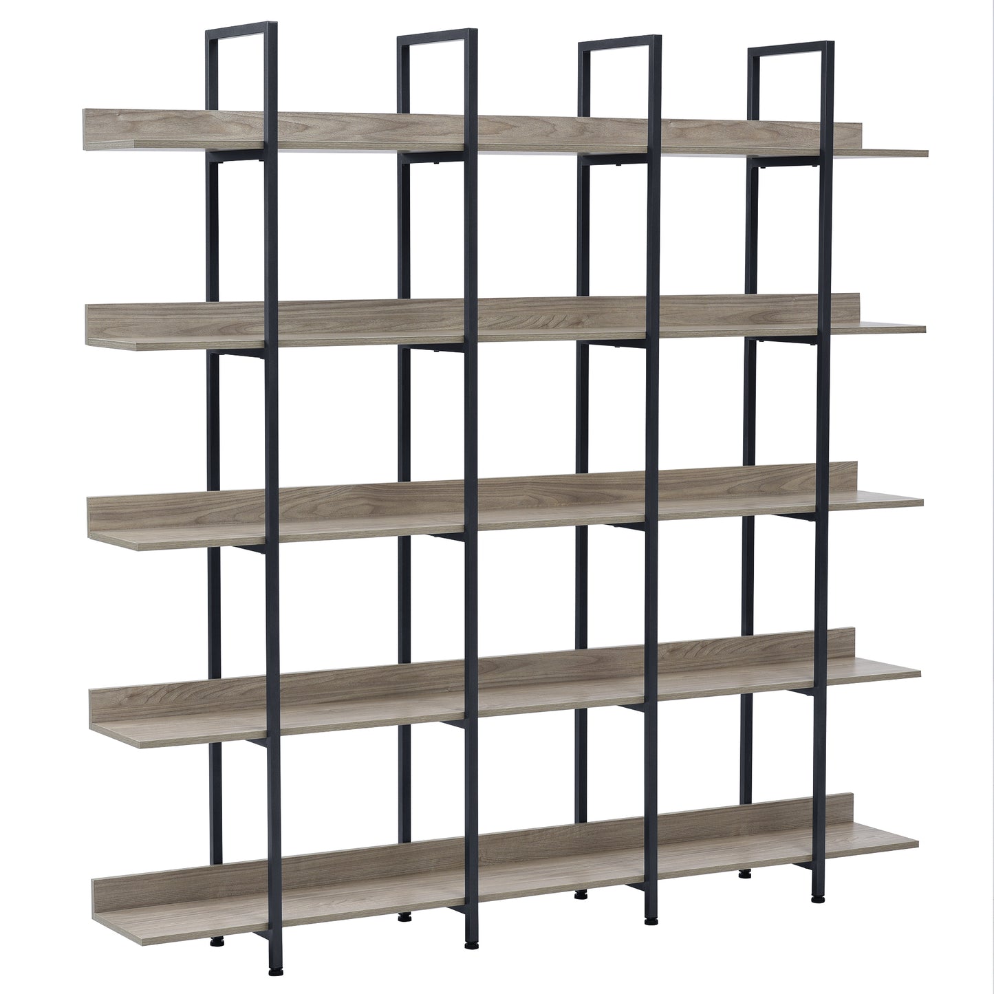 Vintage Metal Frame Bookshelf - Grey
