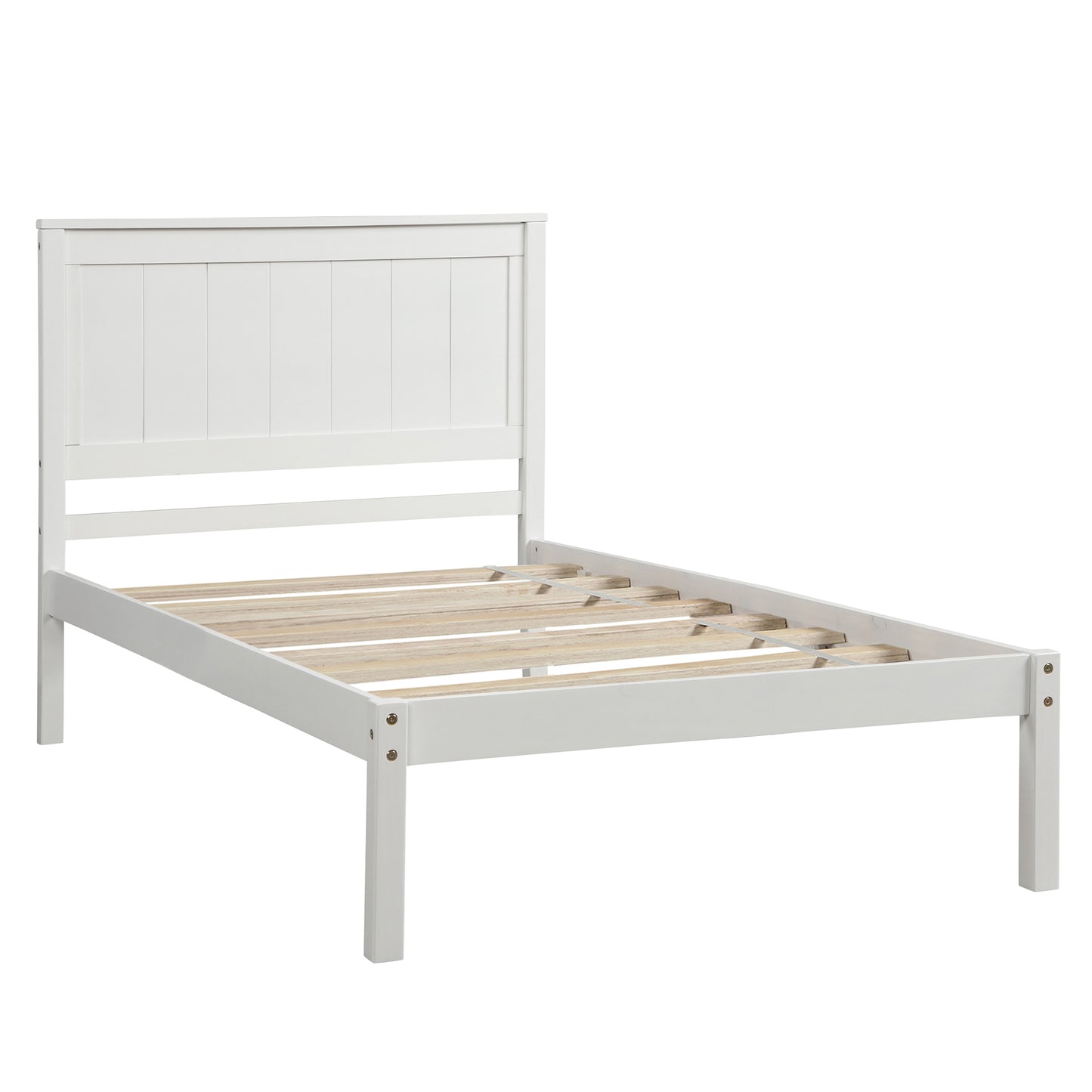 Rhoda Twin Size Platform Bed Frame - White