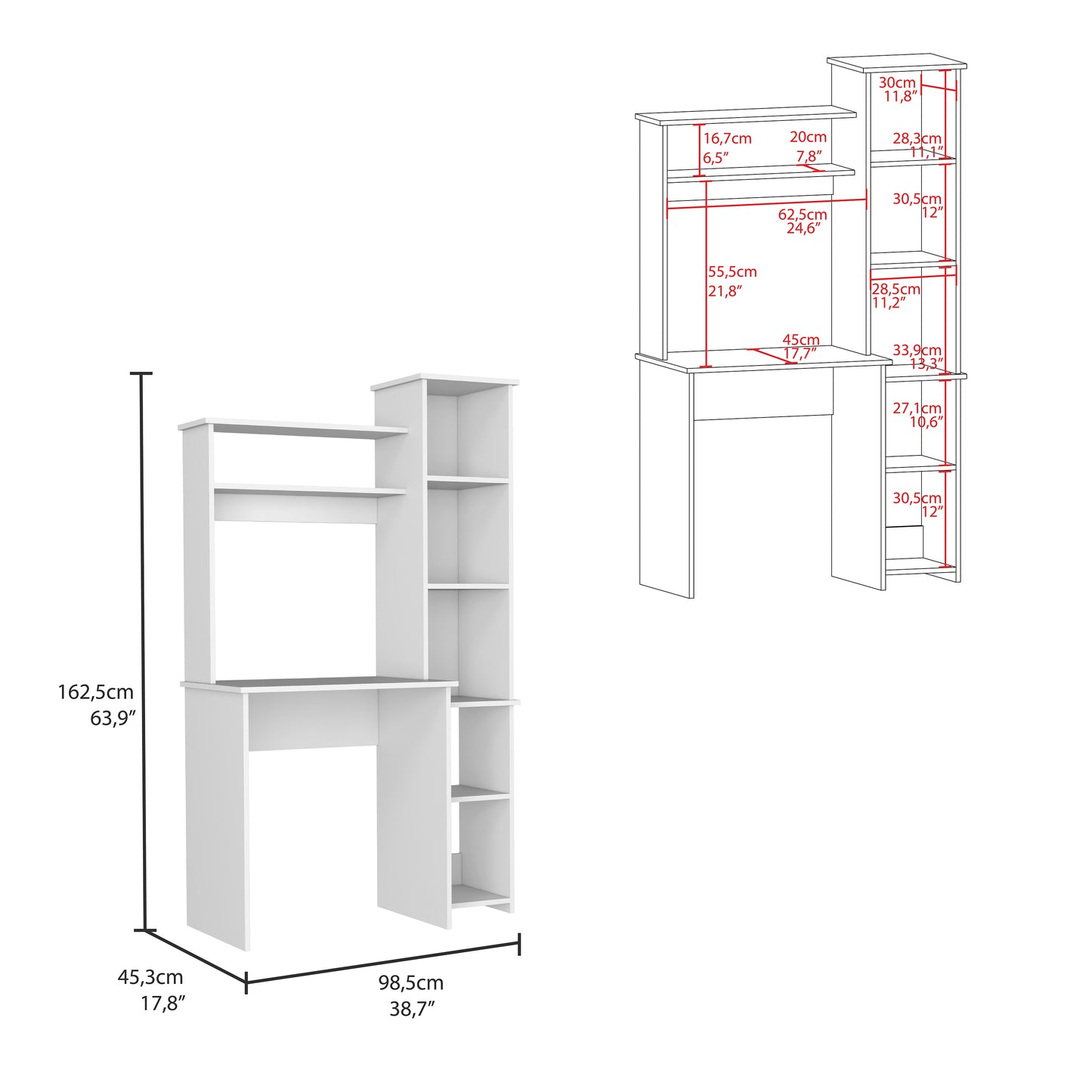 Pure Writintg Desk - White