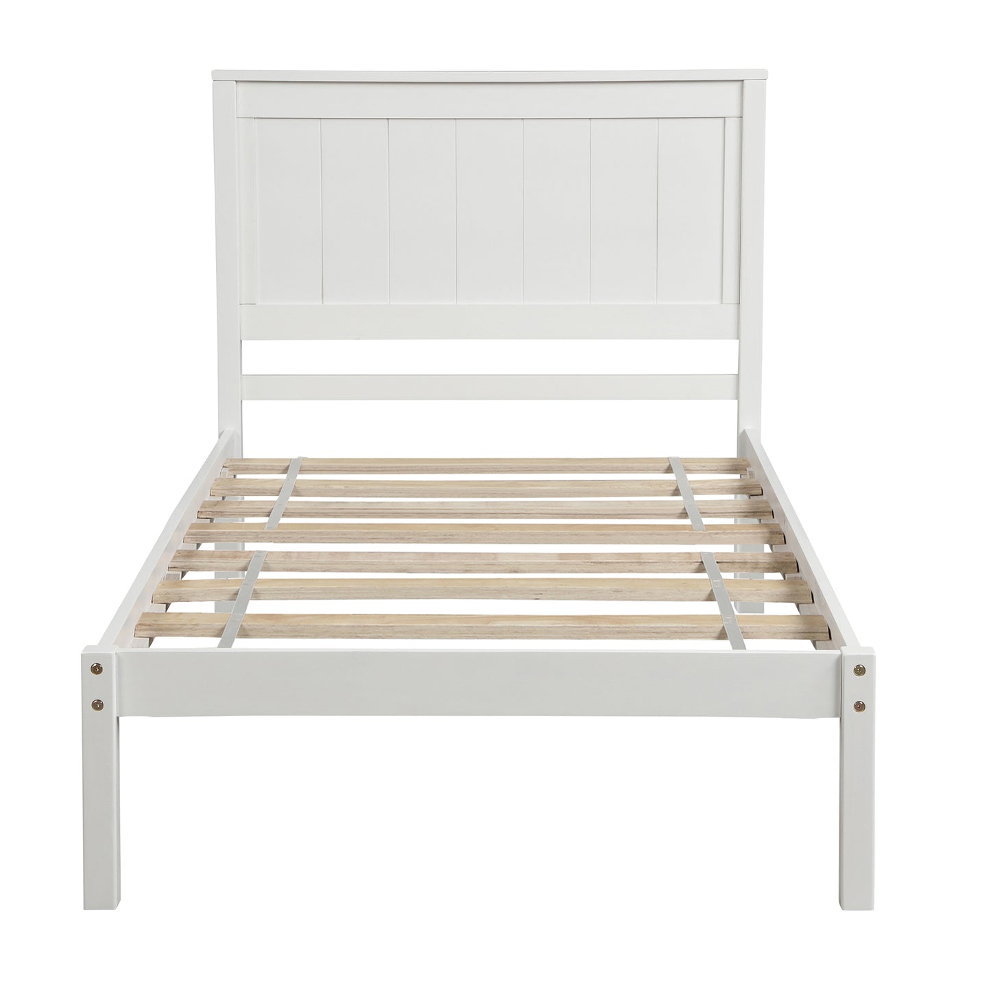 Rhoda Twin Size Platform Bed Frame - White