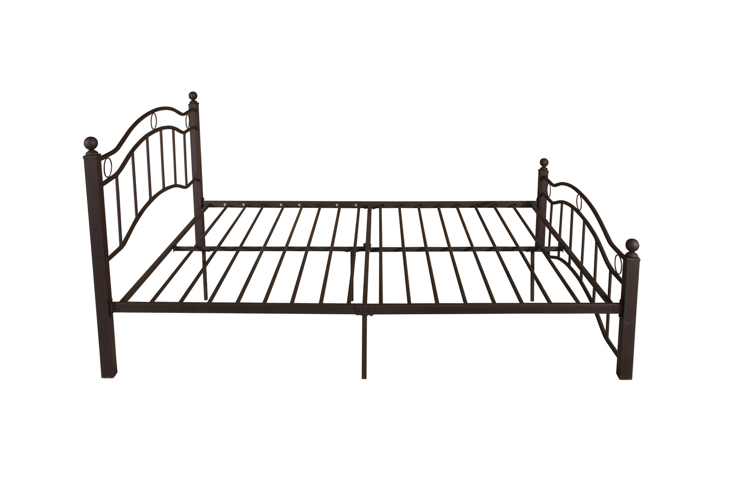 Royal King Size Metal Bed Frame - Bronze