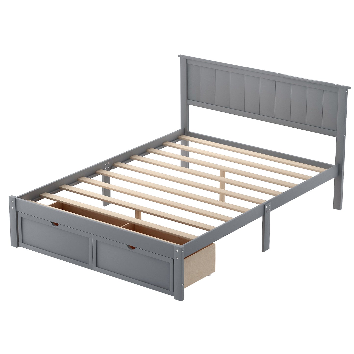 Gray Haven Platform Bed