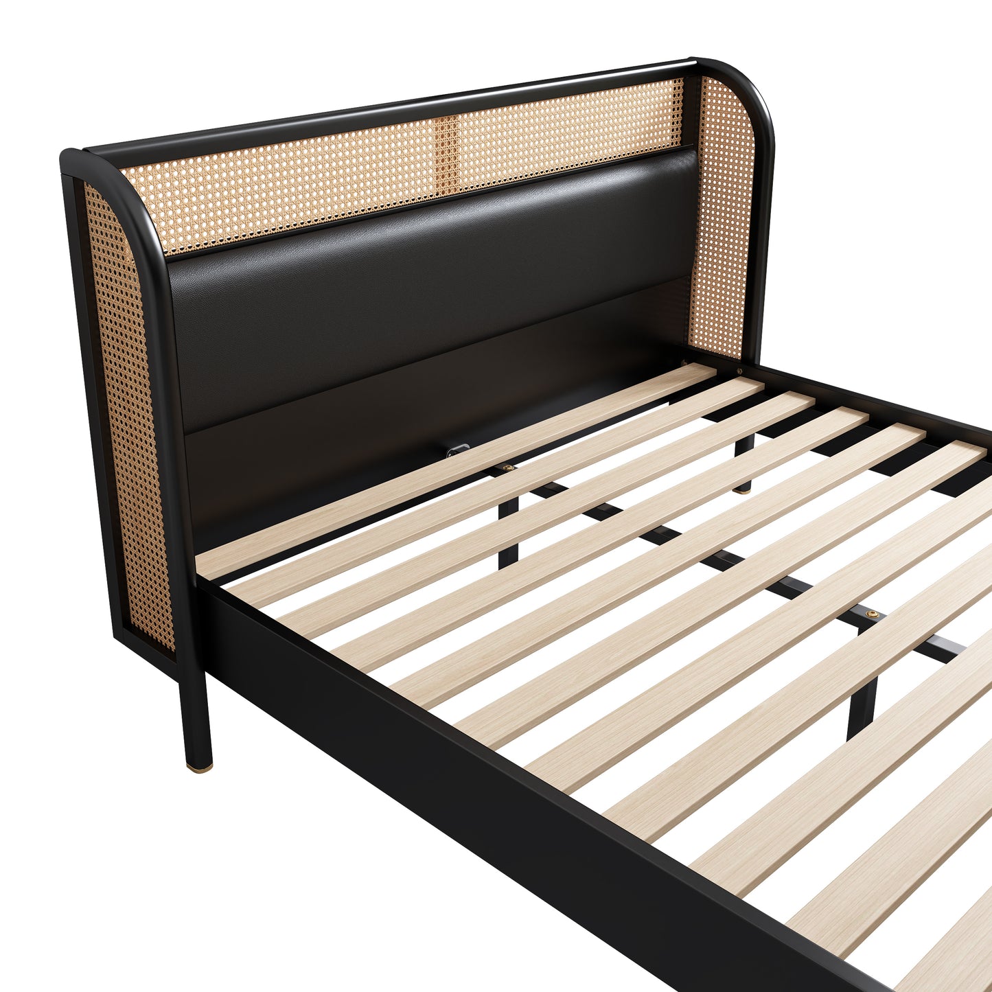Elegance Rest Rattanwood Queen Bed