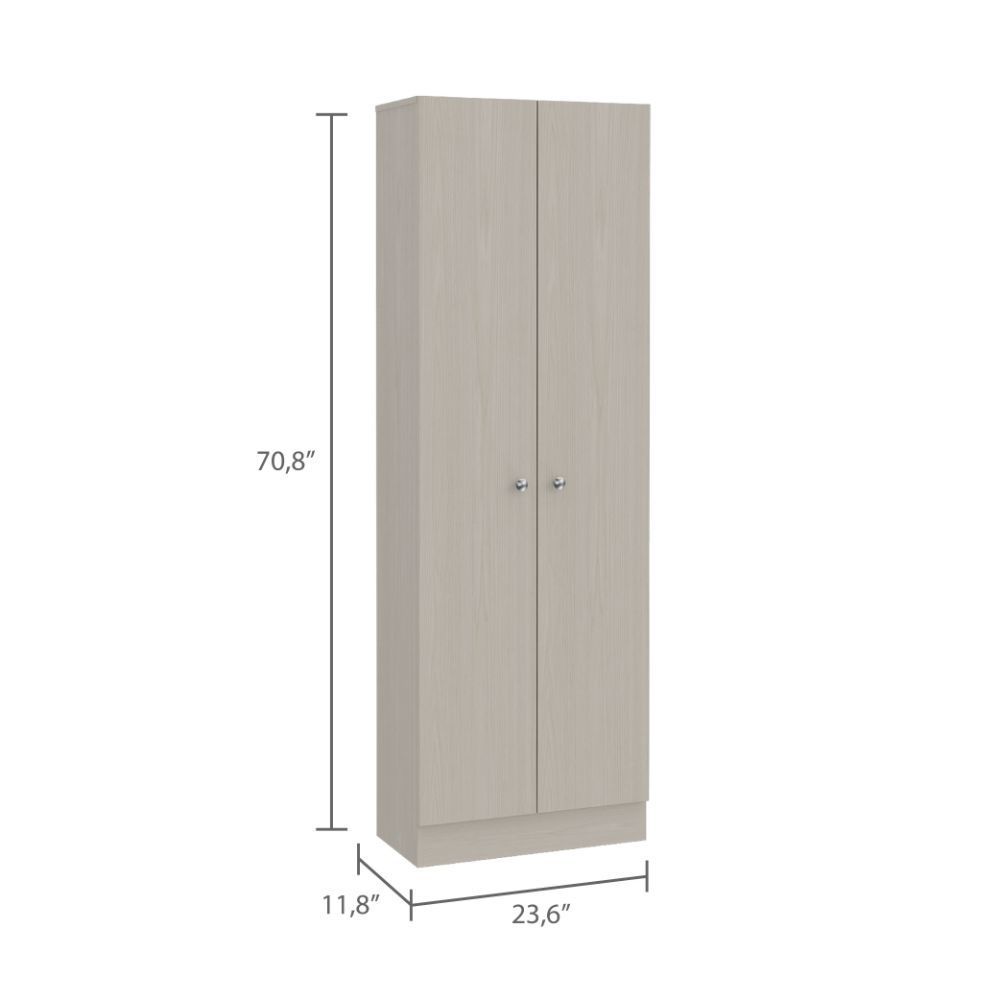Greyson Tall Storage Cabinet - Oak