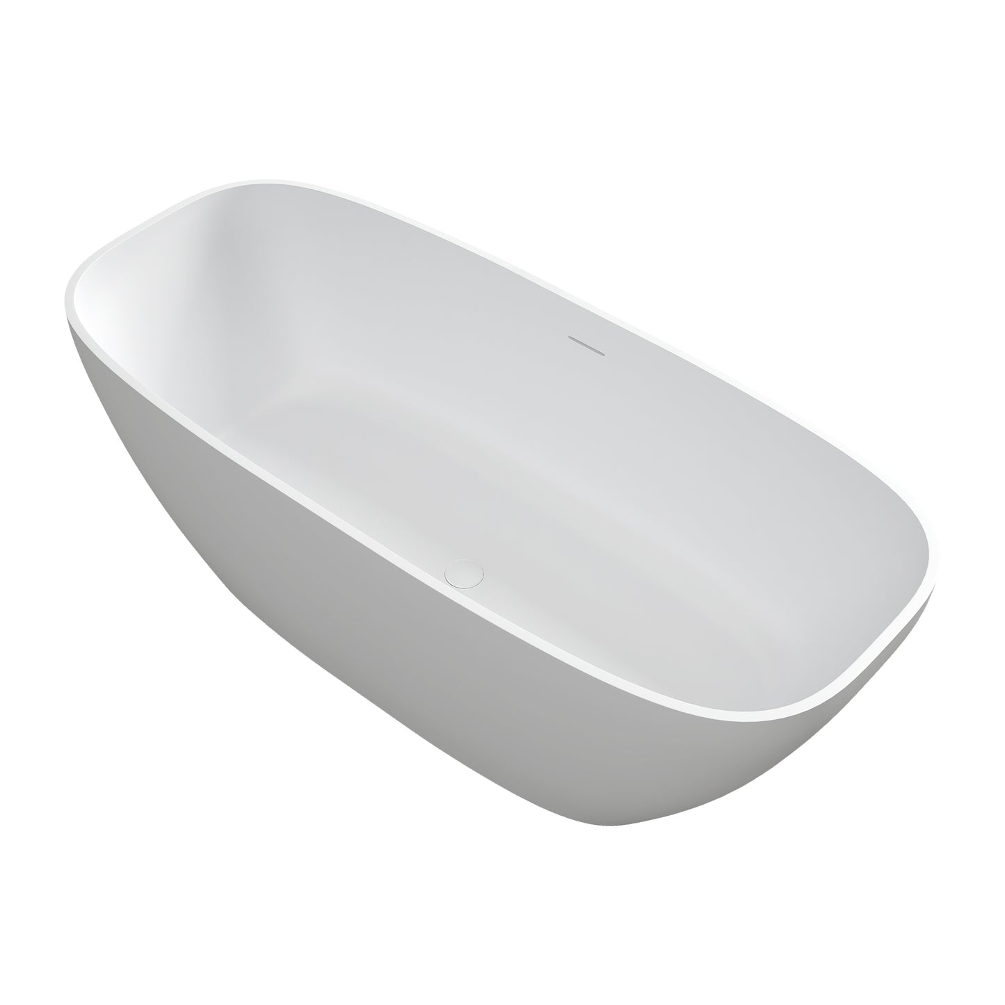 Laura 67" Solid Surface Bathtub - White