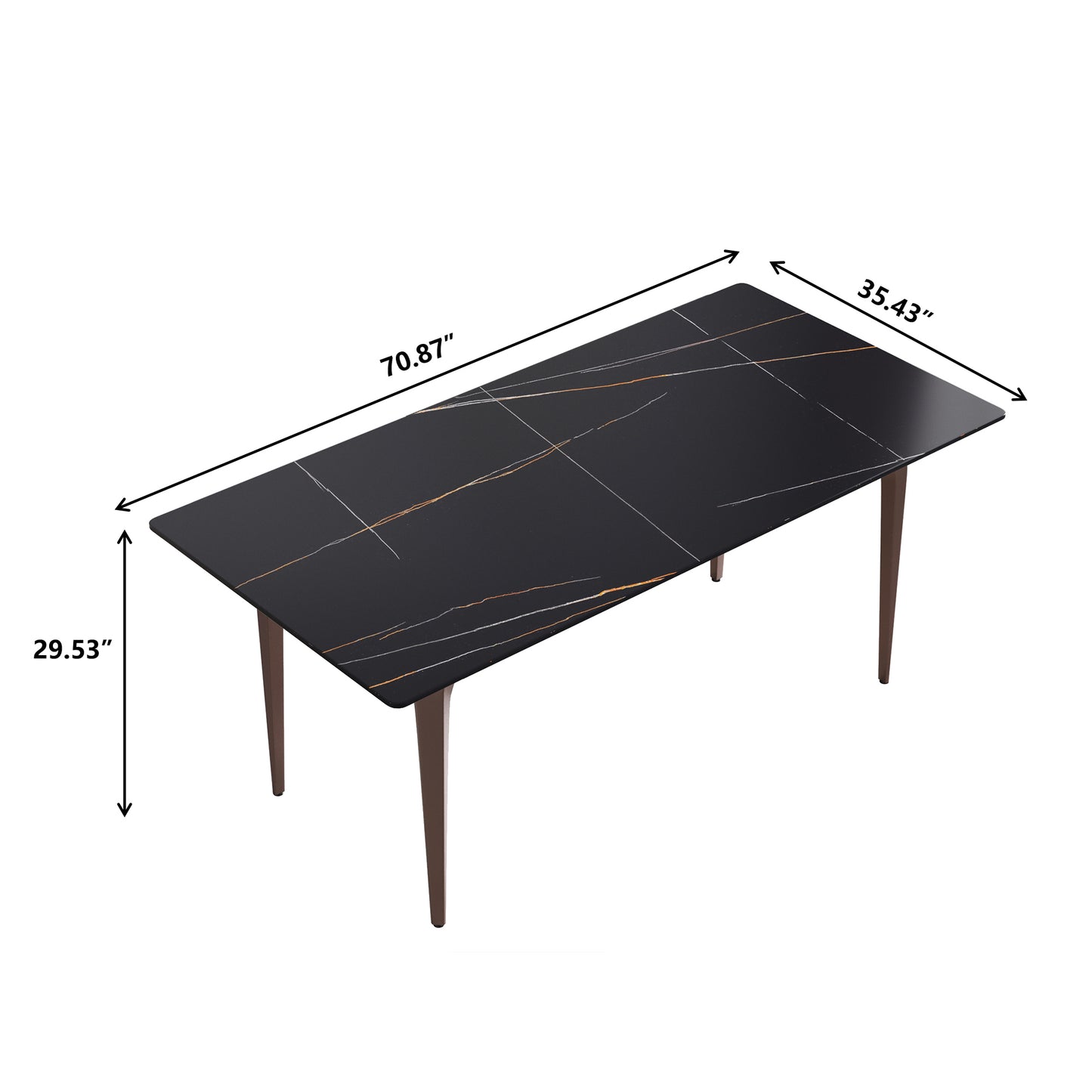 Elegant Ebony Dining Table