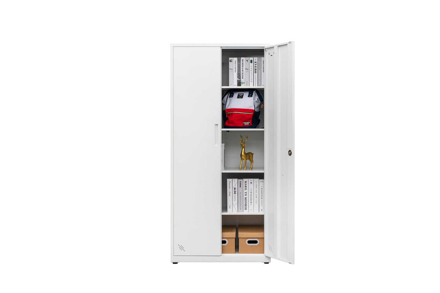Space Max Storage Cabinet - White