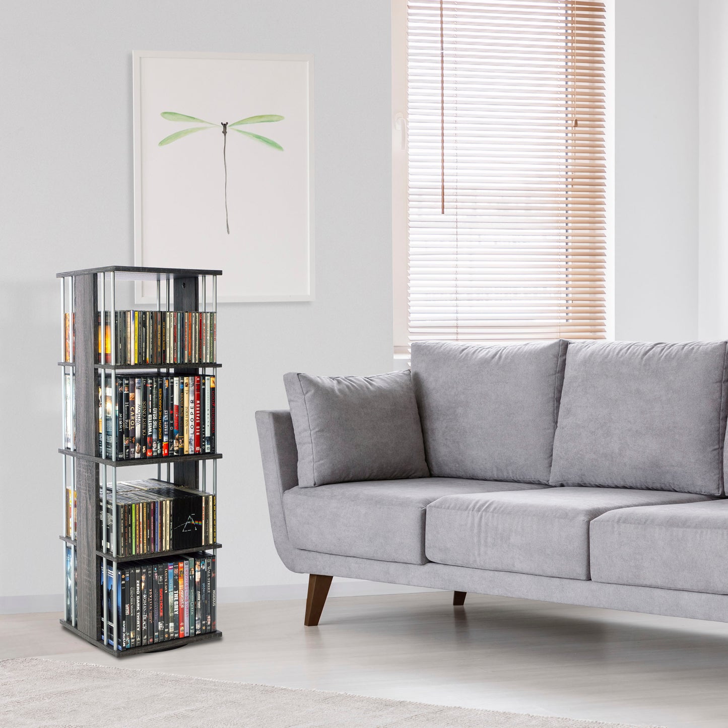 Storage Media Spinner - Charcoal Grey
