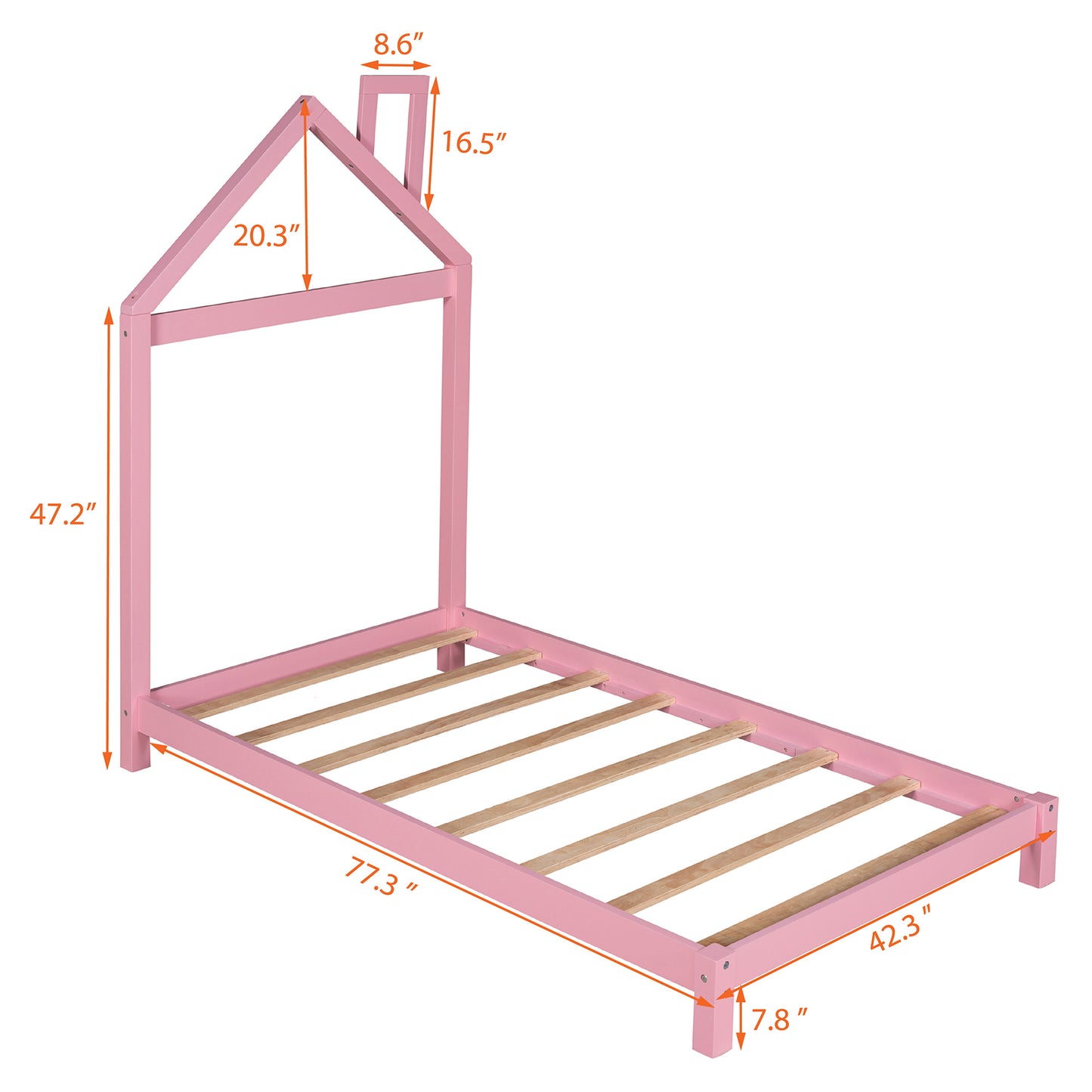 Pink Dream House Bed