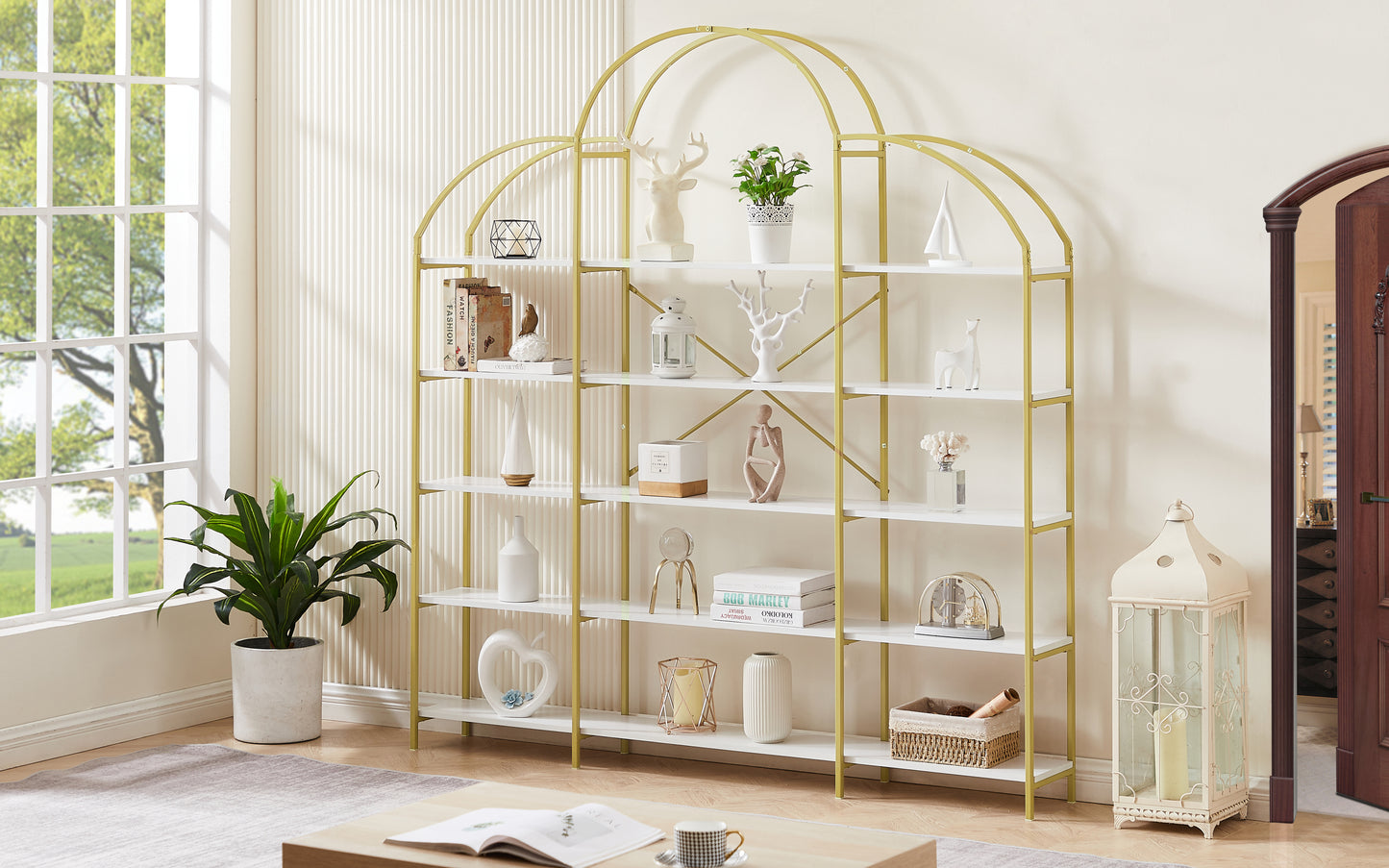 Golden Round 5-Tier Office Bookcase