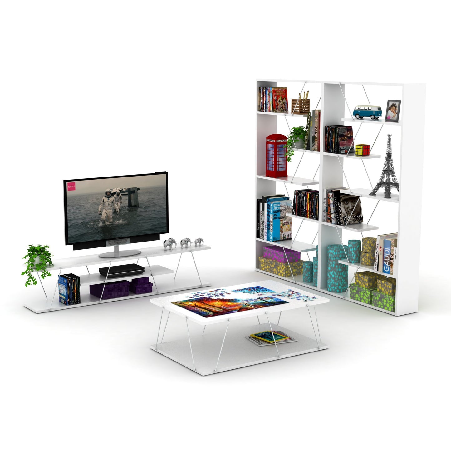 Urban Edge Bookcase - White