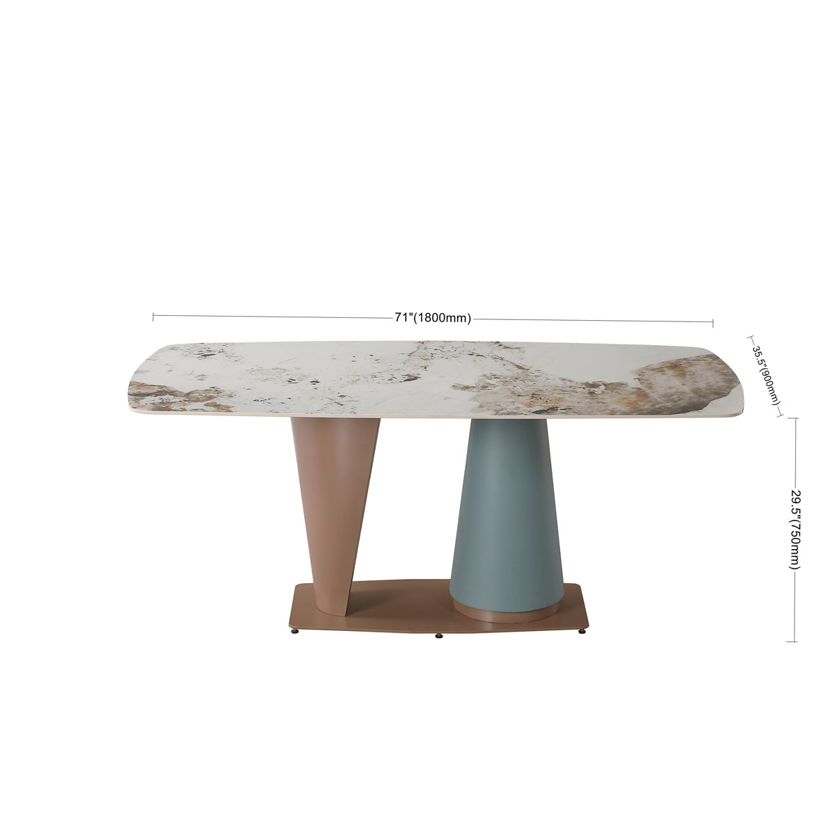 Champagne Blue Bliss Dining Table