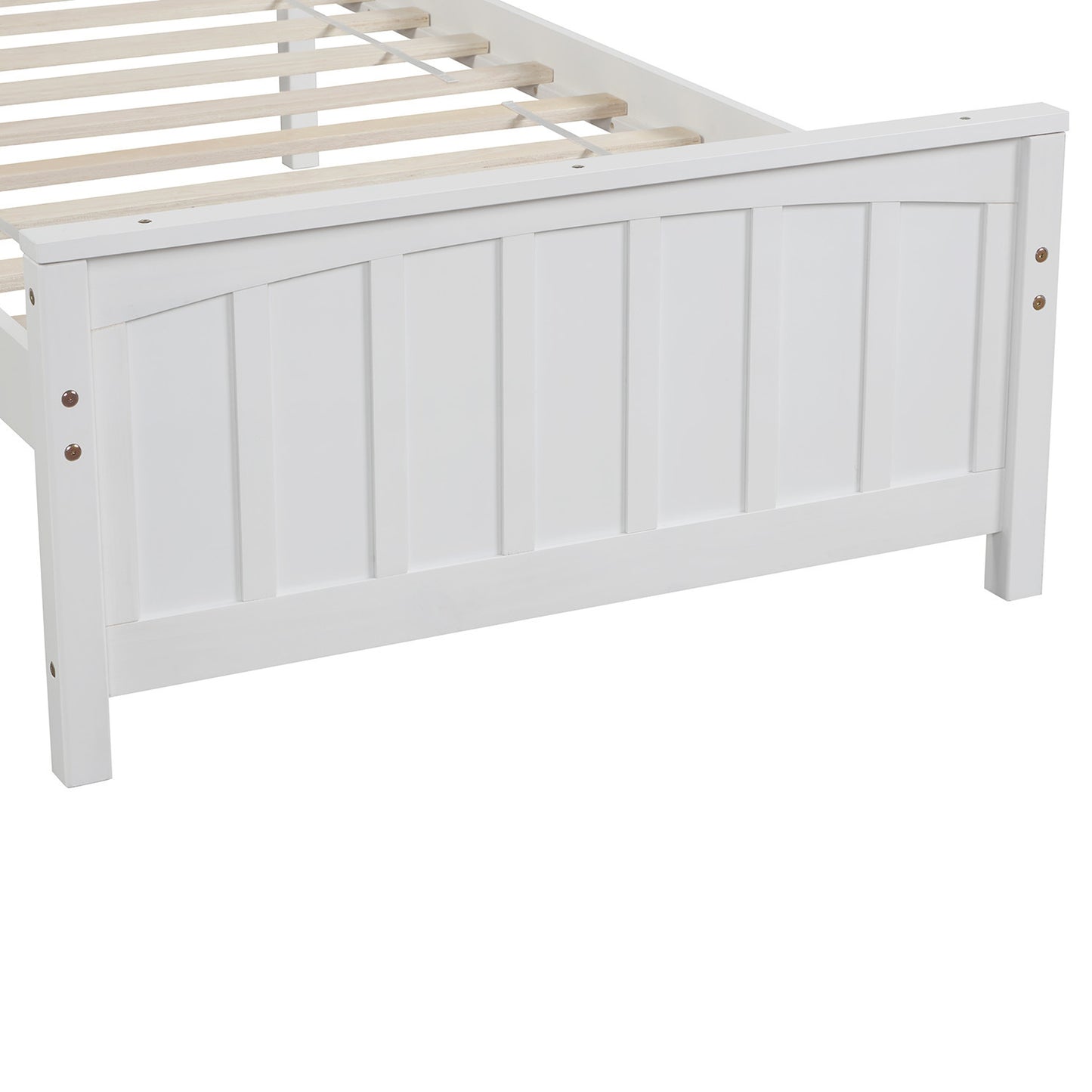 White Dreamwood Twin Platform Bed