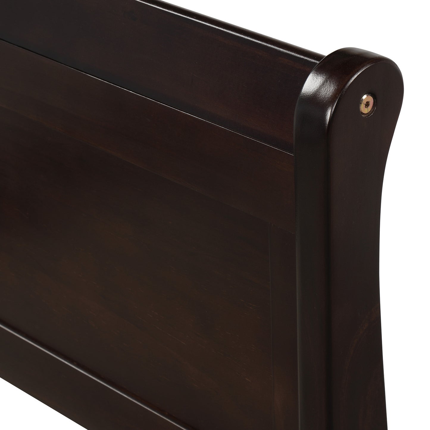 Urban Fusion Twin Size Wood Platform Bed - Espresso