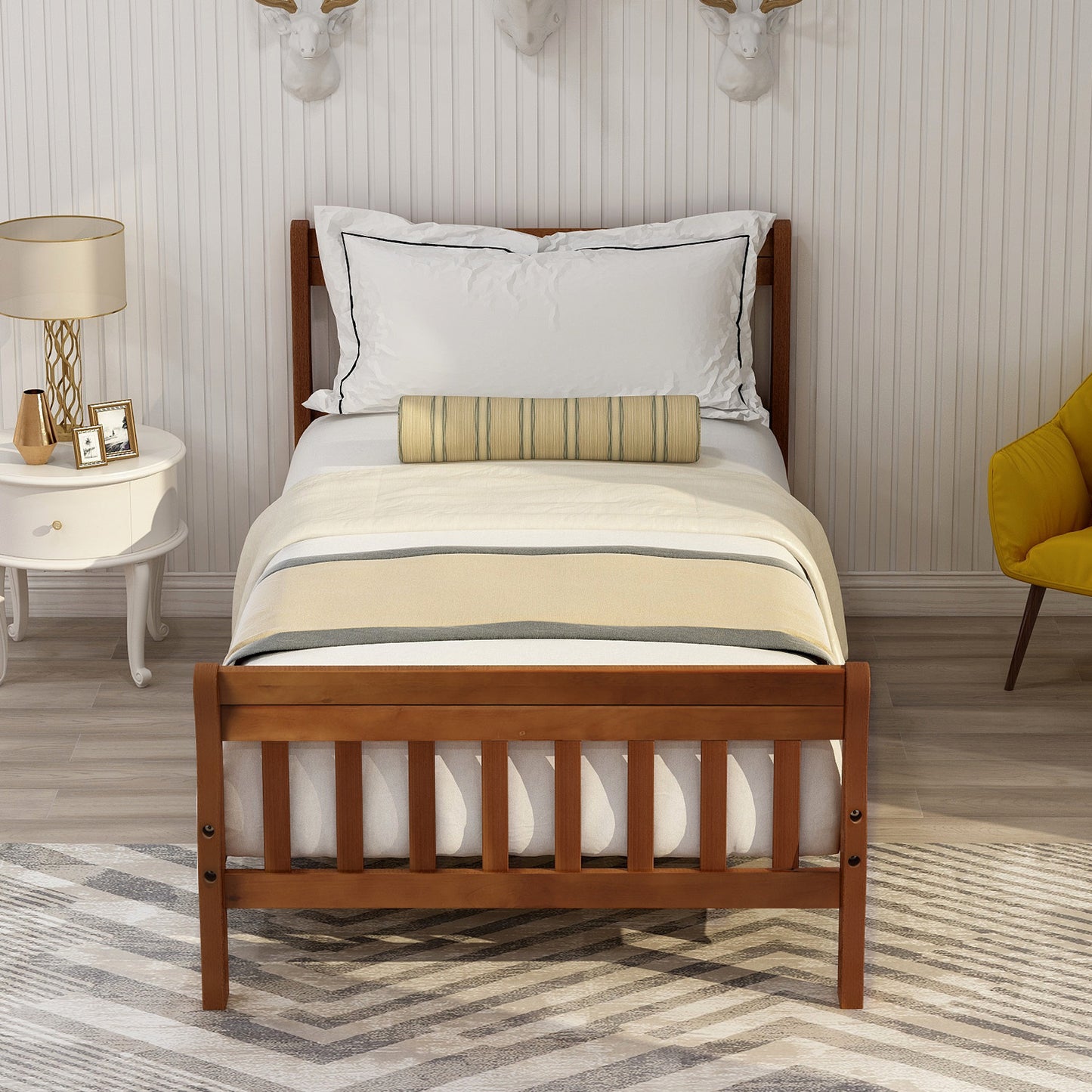 EcoDream Twin Wood Platform Bed