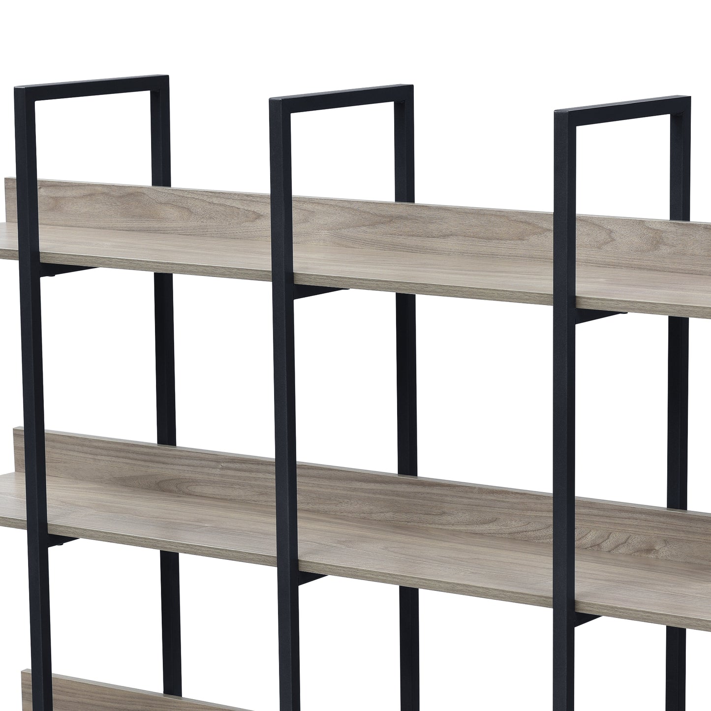 Vintage Metal Frame Bookshelf - Grey