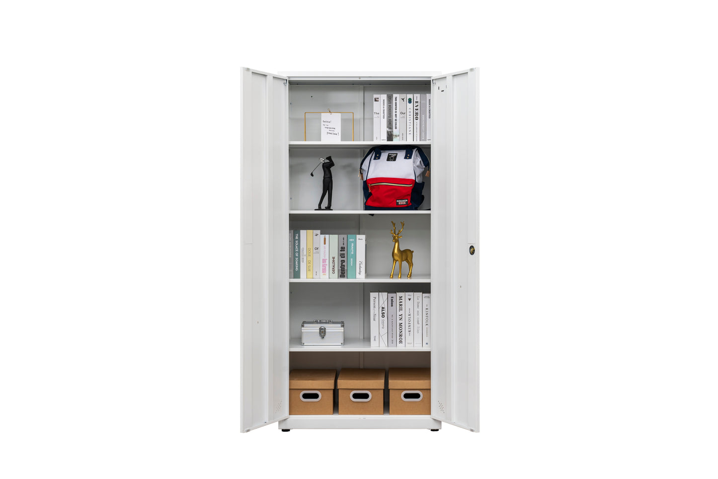 Space Max Storage Cabinet - White