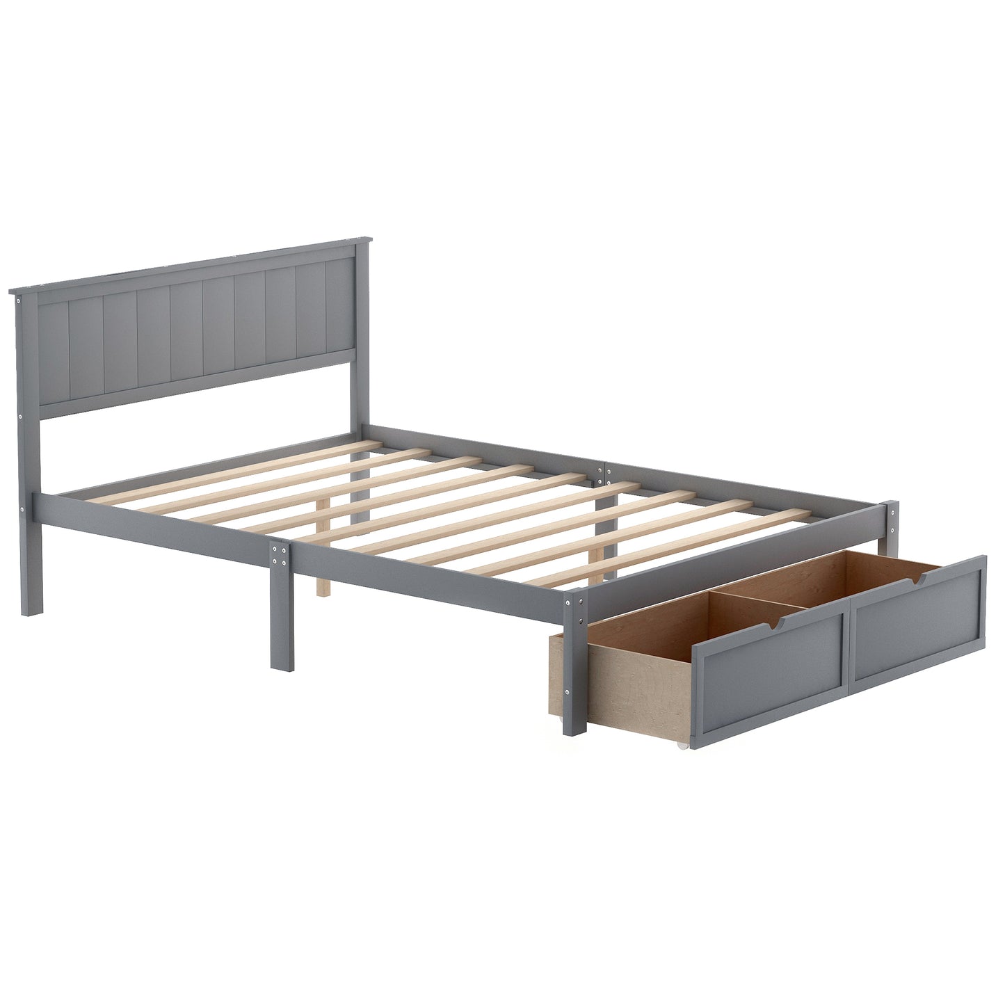 Gray Haven Platform Bed