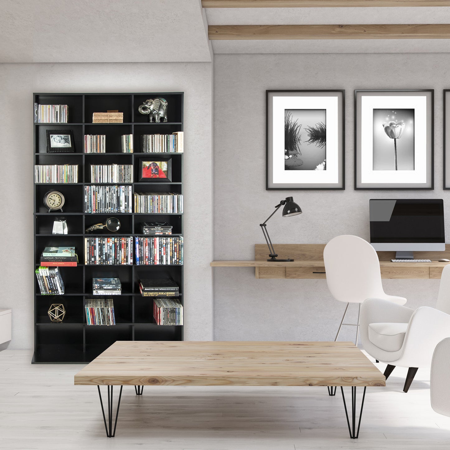 Oceanic Deluxe Media Storage Cabinet XL - Black