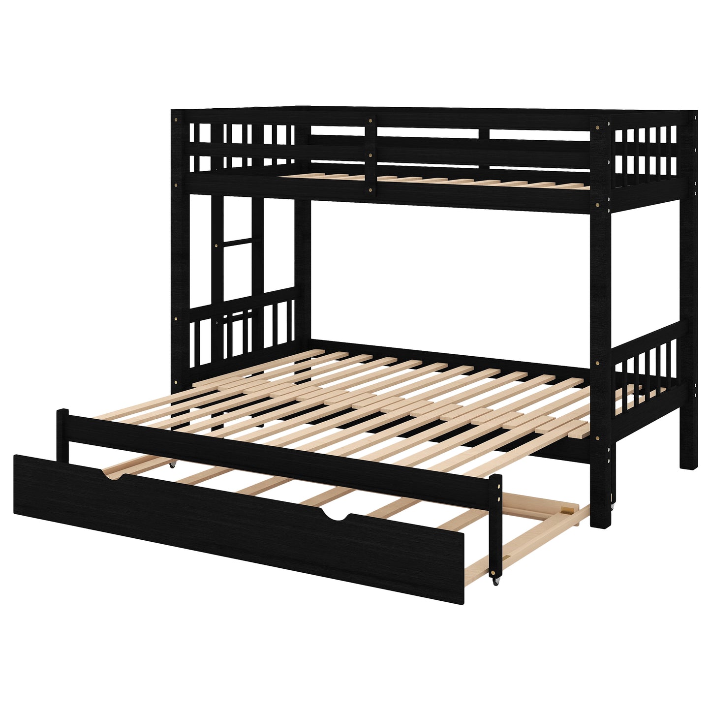 Espresso Dream Twin Trundle Bunk Bed