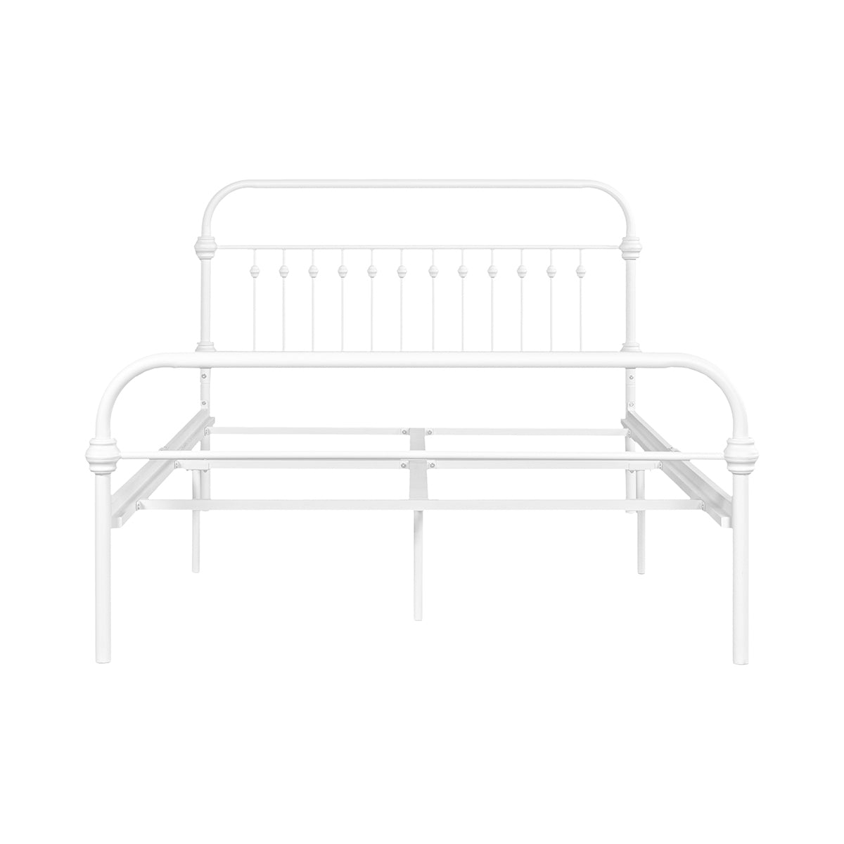 ElegantDream Full Size Metal Bed Frame -White