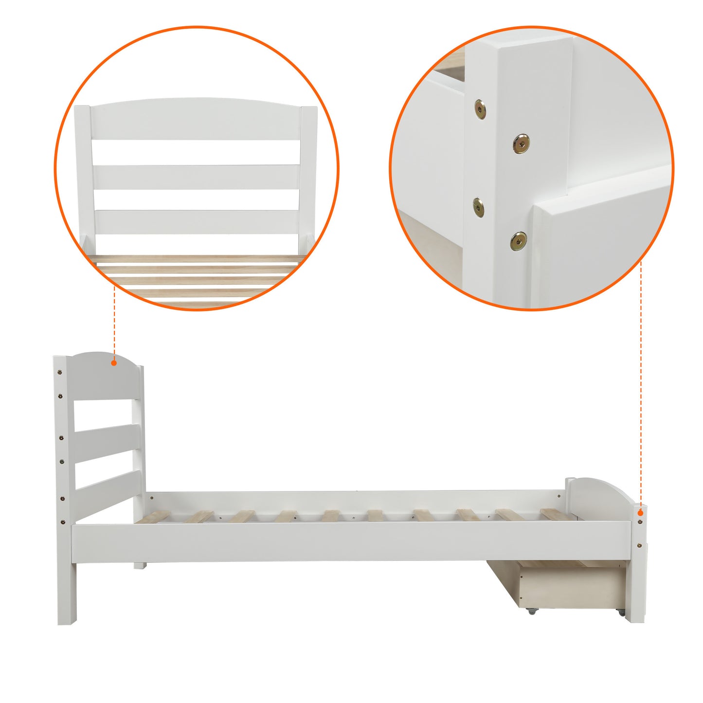 White Haven Twin Bed Frame