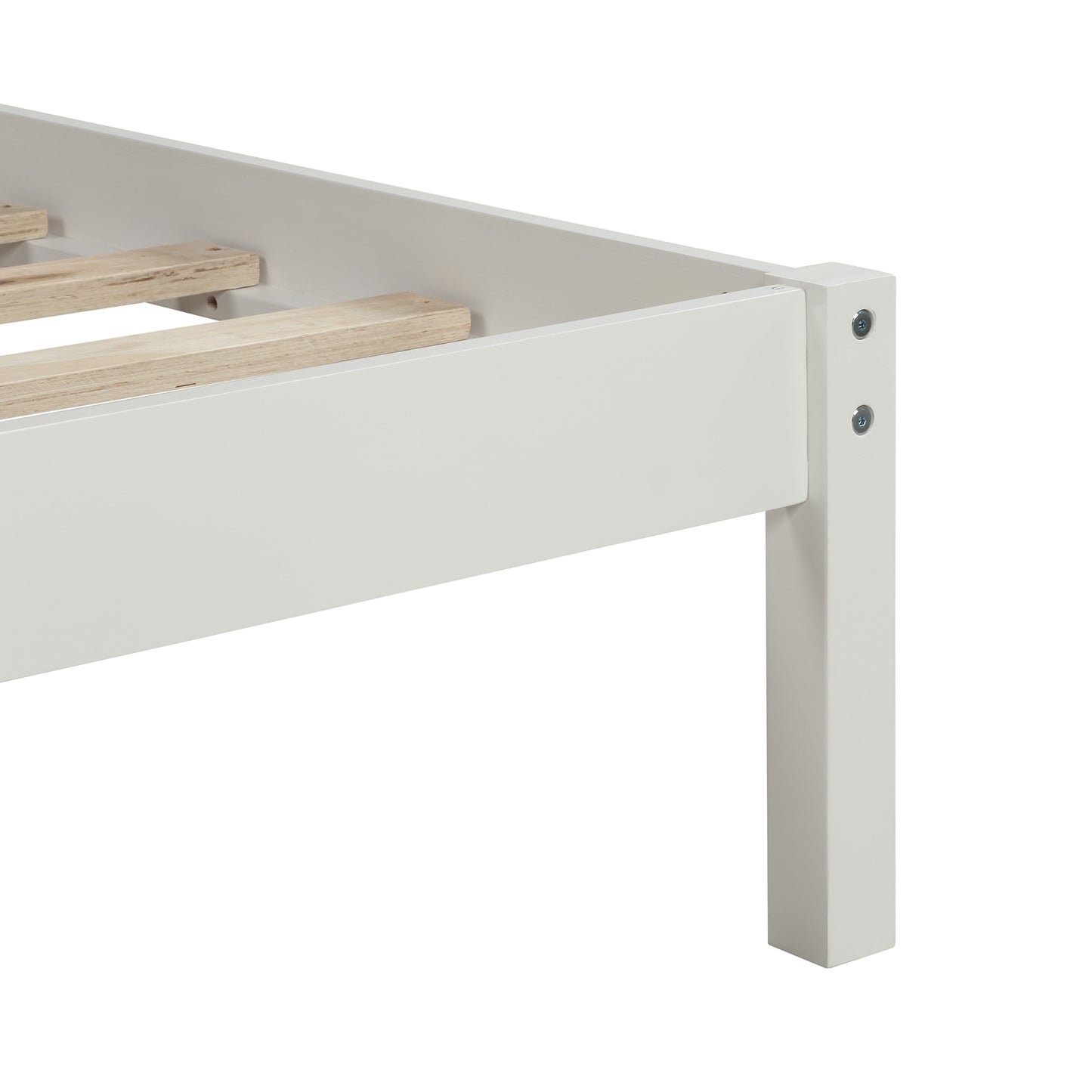 Rhoda Twin Size Platform Bed Frame - White