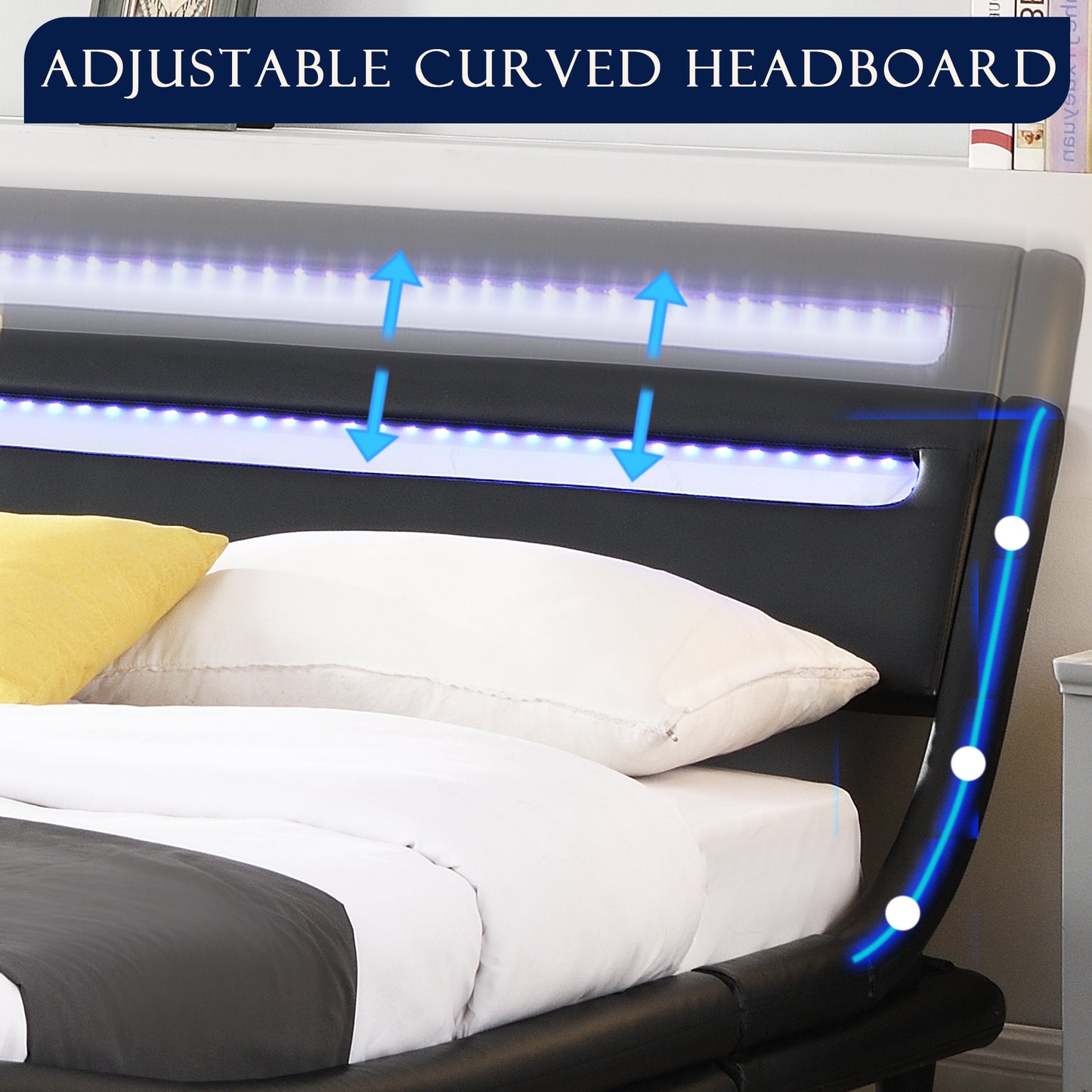 WaveGlow Queen Bed Frame