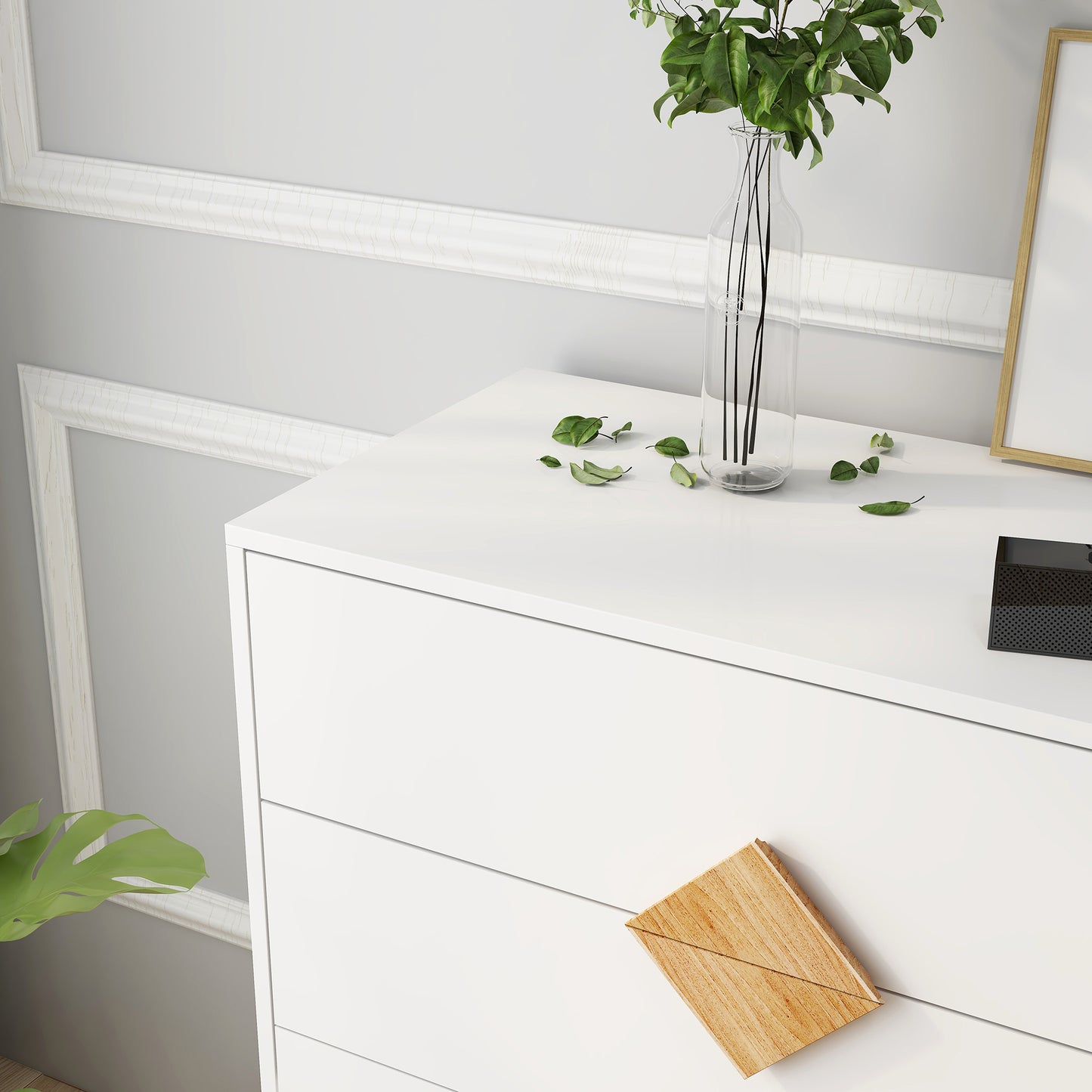 Elegant Oakwood Square Dresser