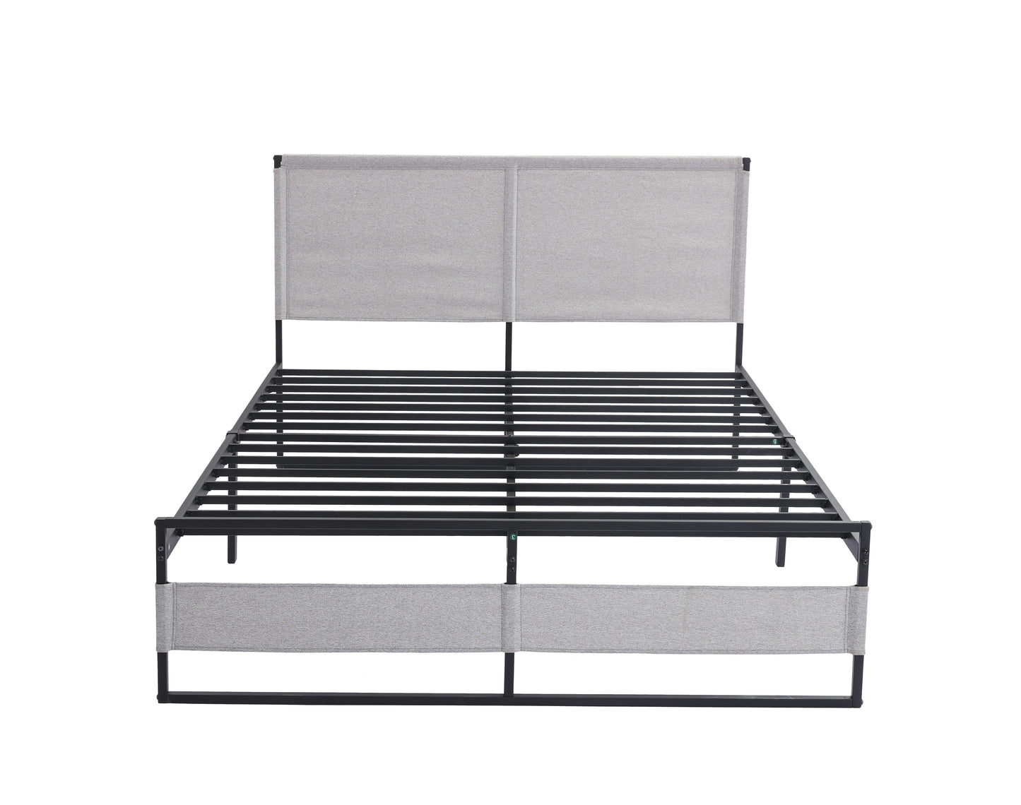 Ovi King Size Metal Bed Frame - Gray
