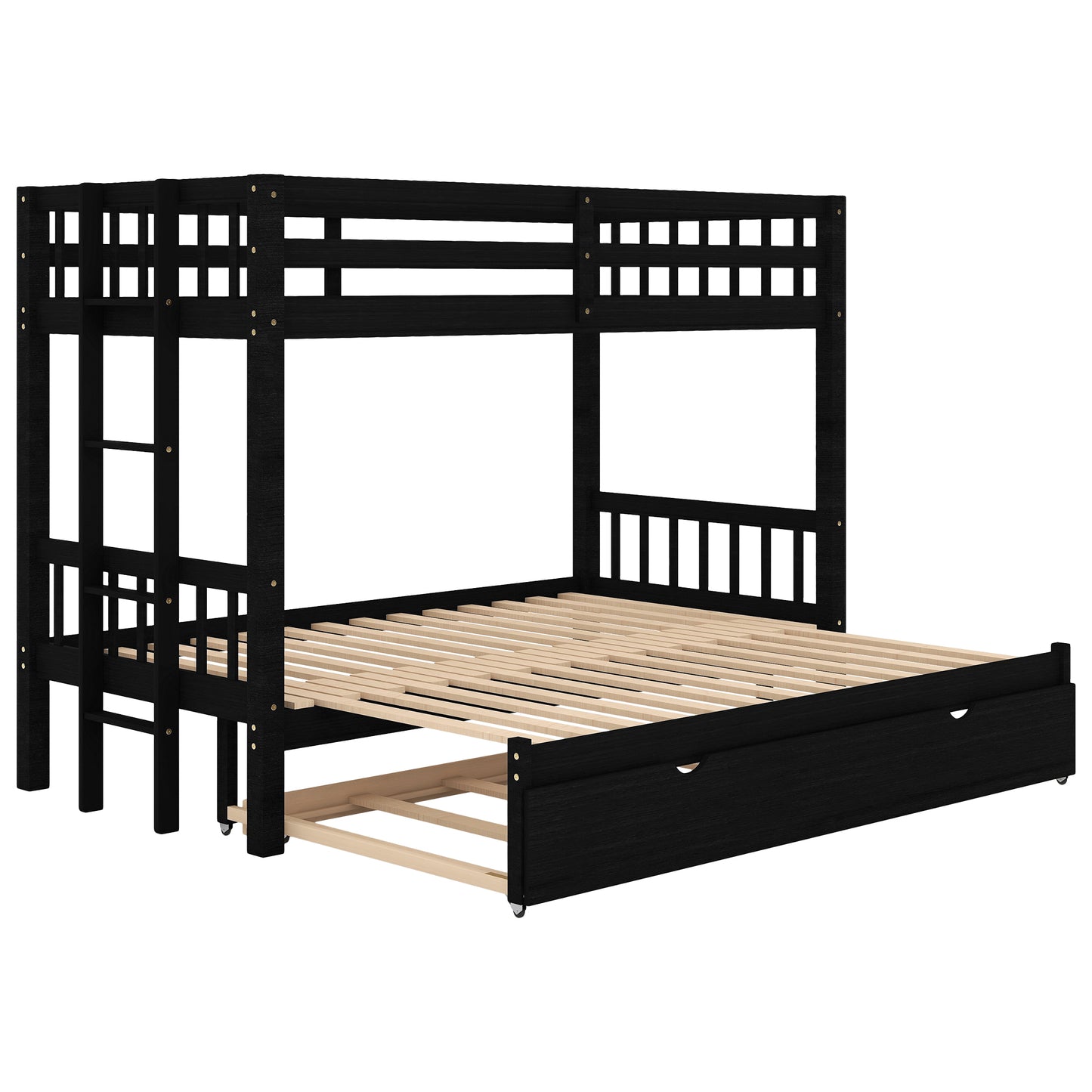 Espresso Dream Twin Trundle Bunk Bed