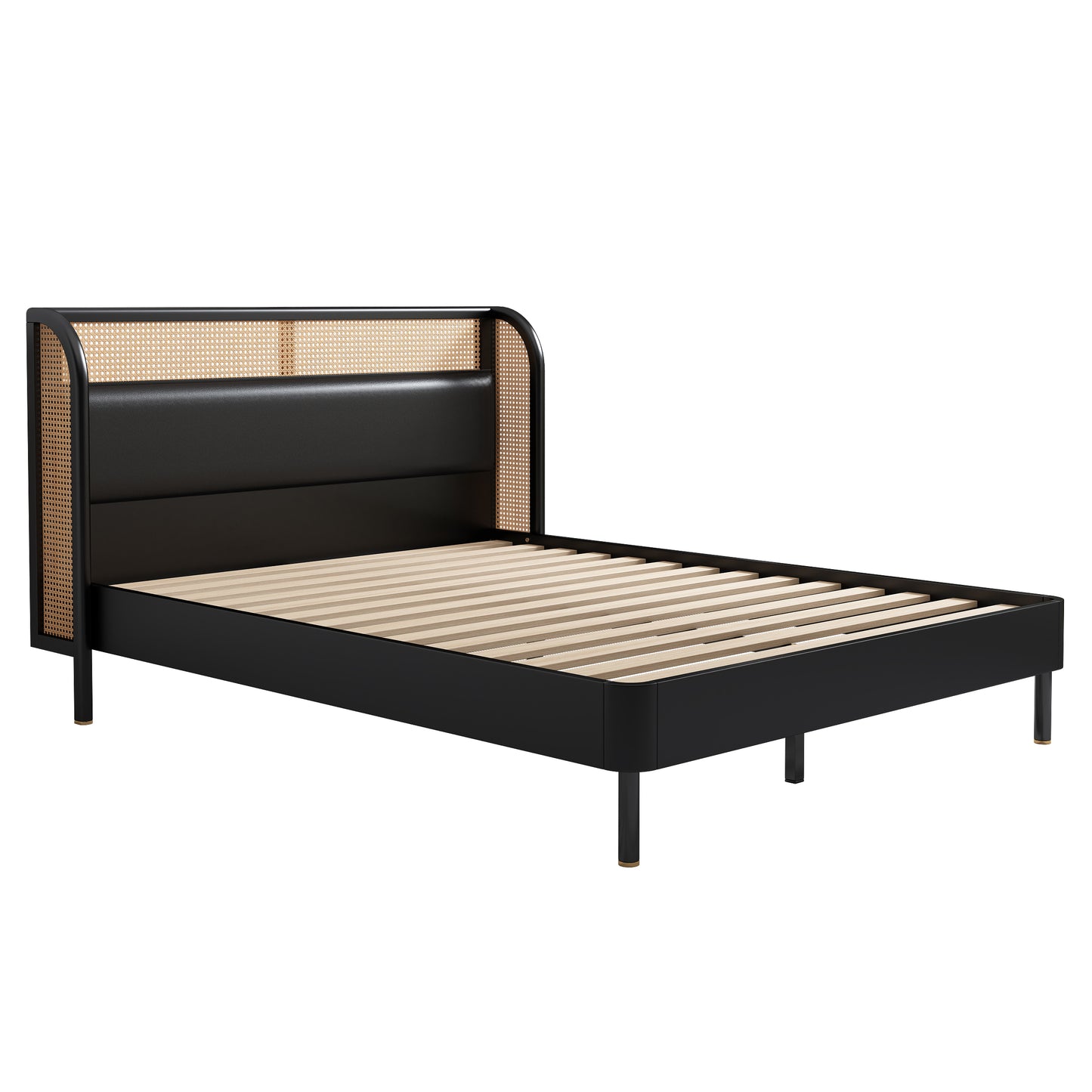 Elegance Rest Rattanwood Queen Bed