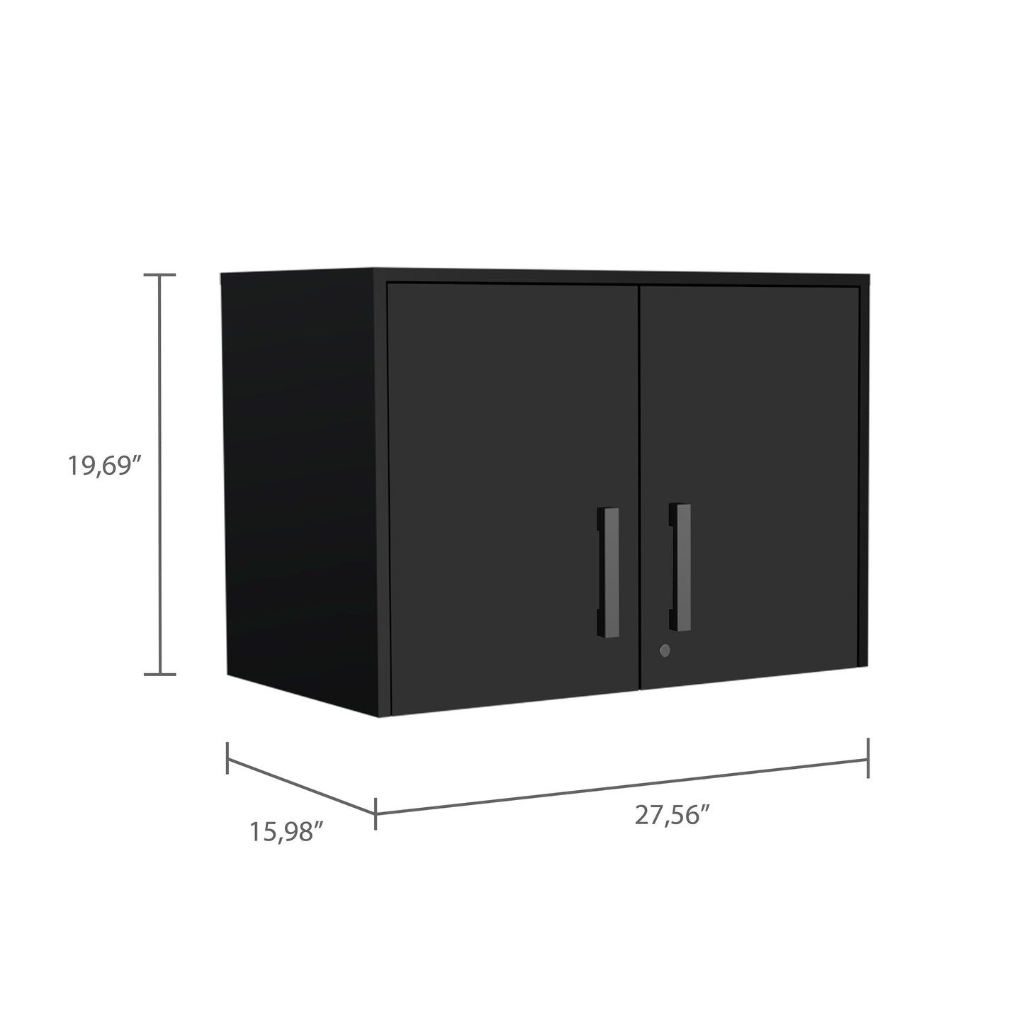 Medford 2 Drawer Cabinet - Black