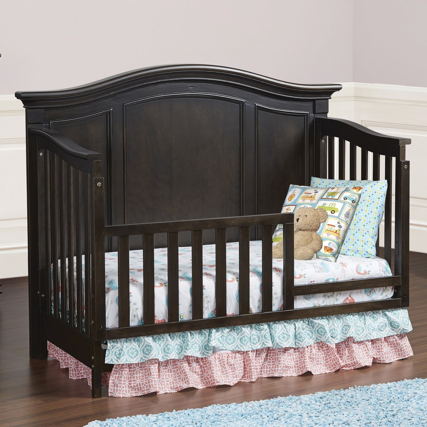 Charcoal Brown Haven 4-in-1 Convertible Crib