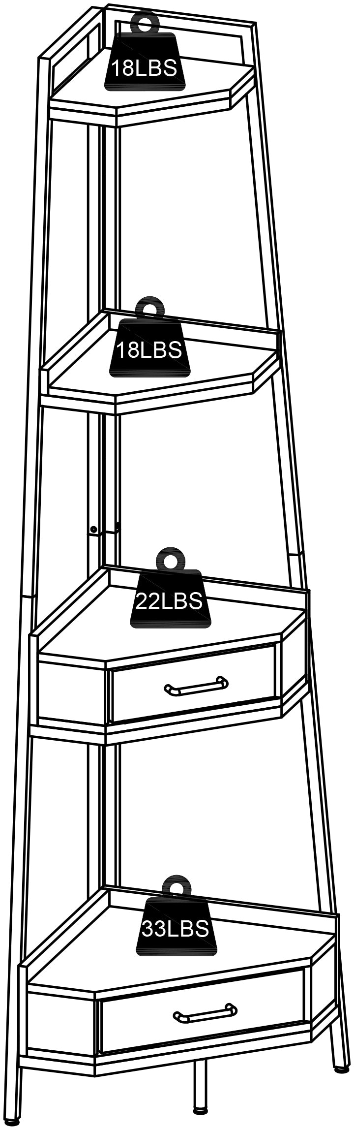 Corner Max Shelf - Black