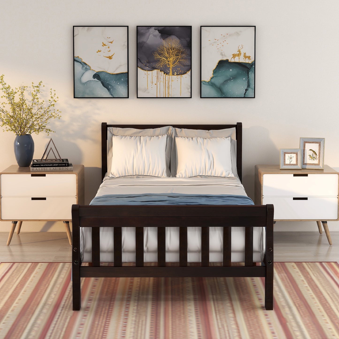 EcoDream Twin Wood Platform Bed