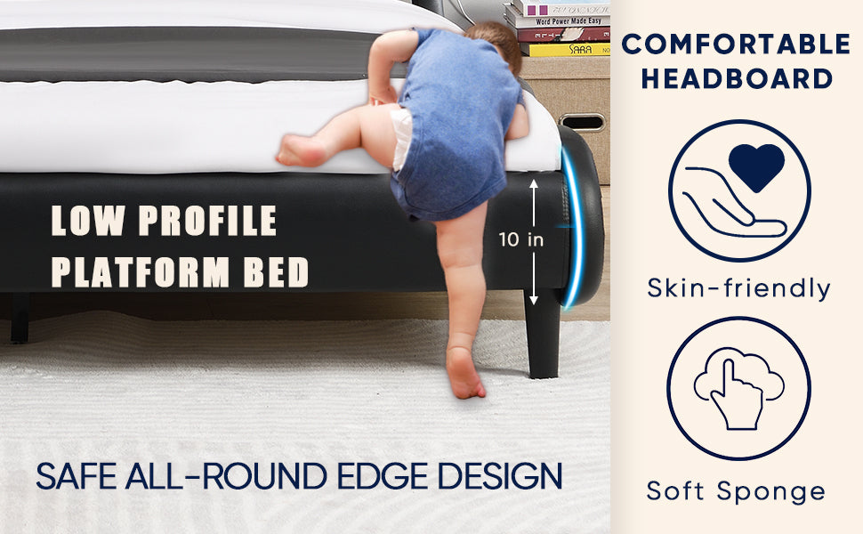 WaveGlow Queen Bed Frame