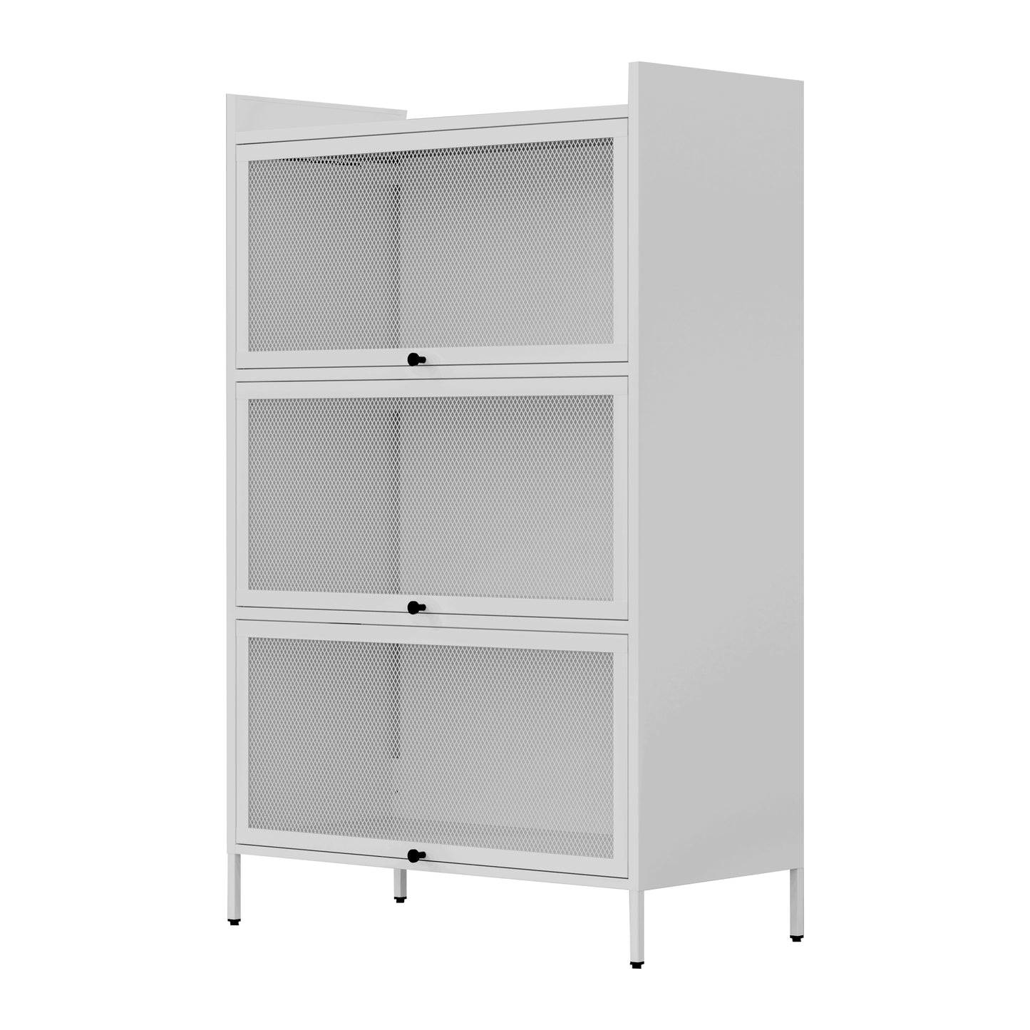 3-Tier Buffet Cabinet  - White