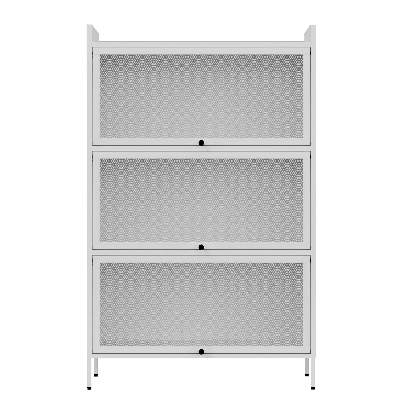 3-Tier Buffet Cabinet  - White