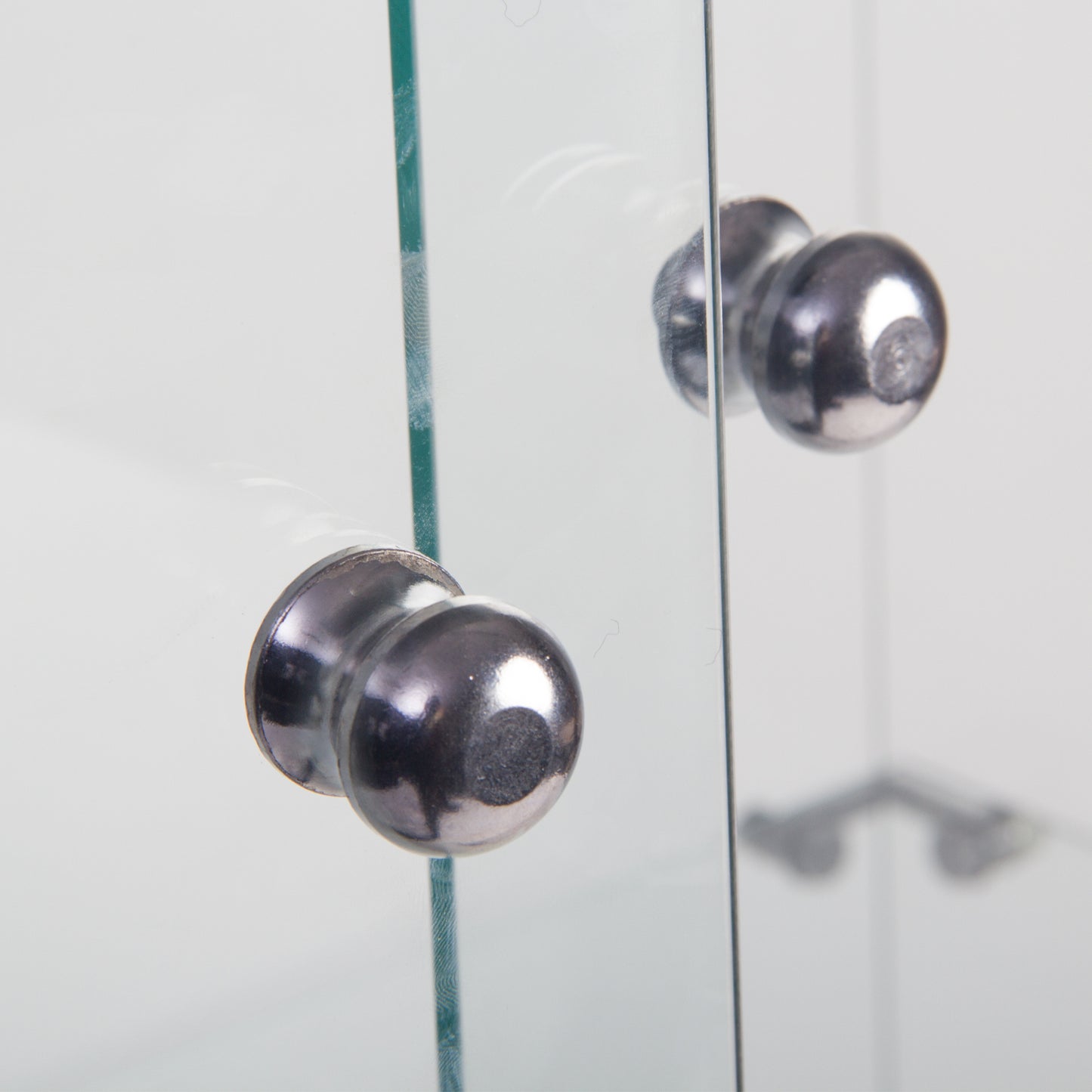 Glass Showcase Cabinet - Black