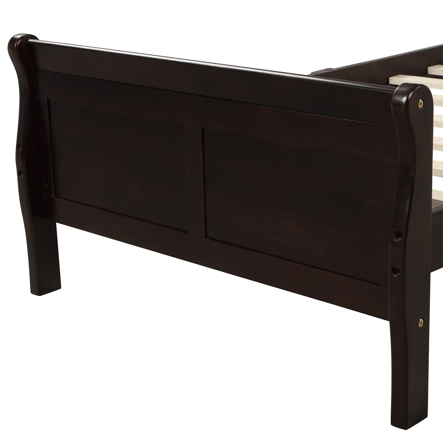 Urban Fusion Twin Size Wood Platform Bed - Espresso