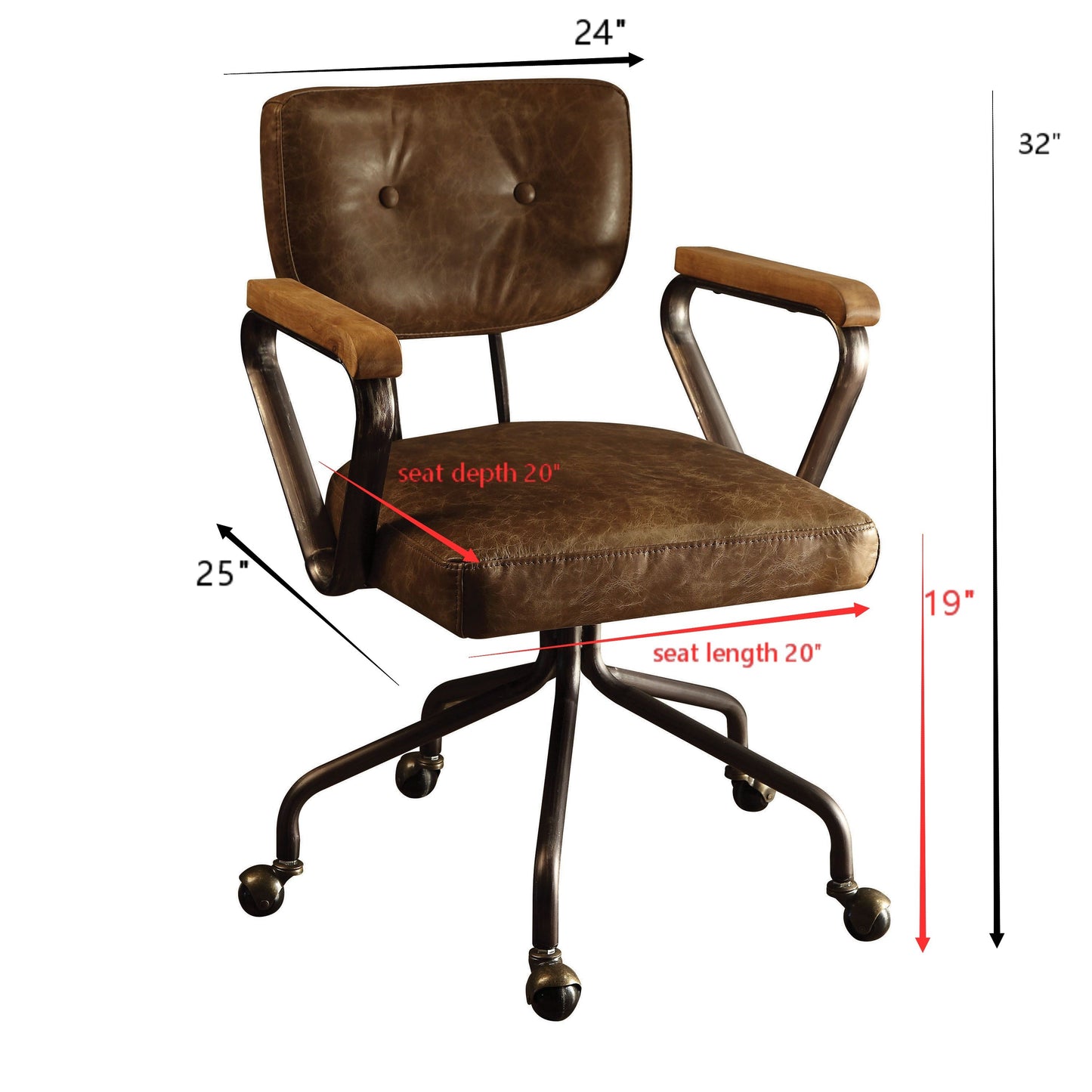 Vintage Whiskey Comfort Max Office Chair