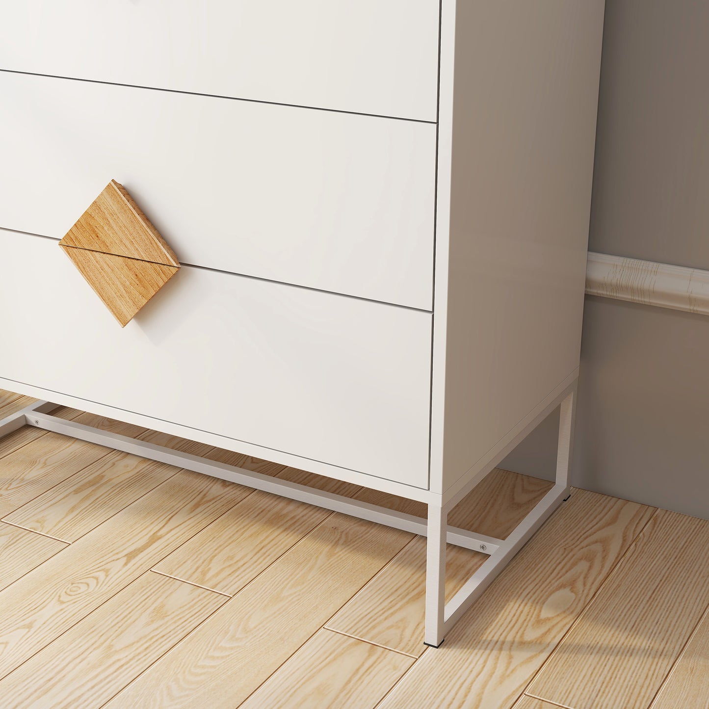 Elegant Oakwood Square Dresser